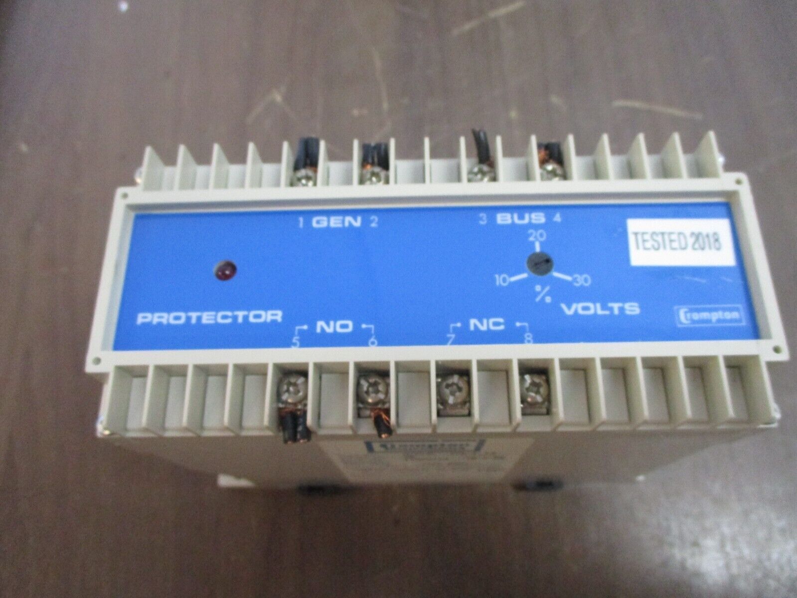Crompton Protector Energize on Sync Relay 256-PLLU-PQBX-C6 120V 60Hz Used