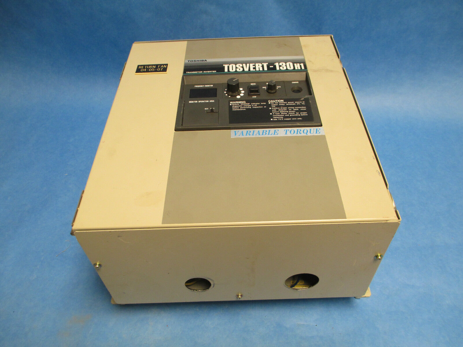Toshiba Tosvert-130H1 VT130H1U-4055B0, 5HP 480V 3PH