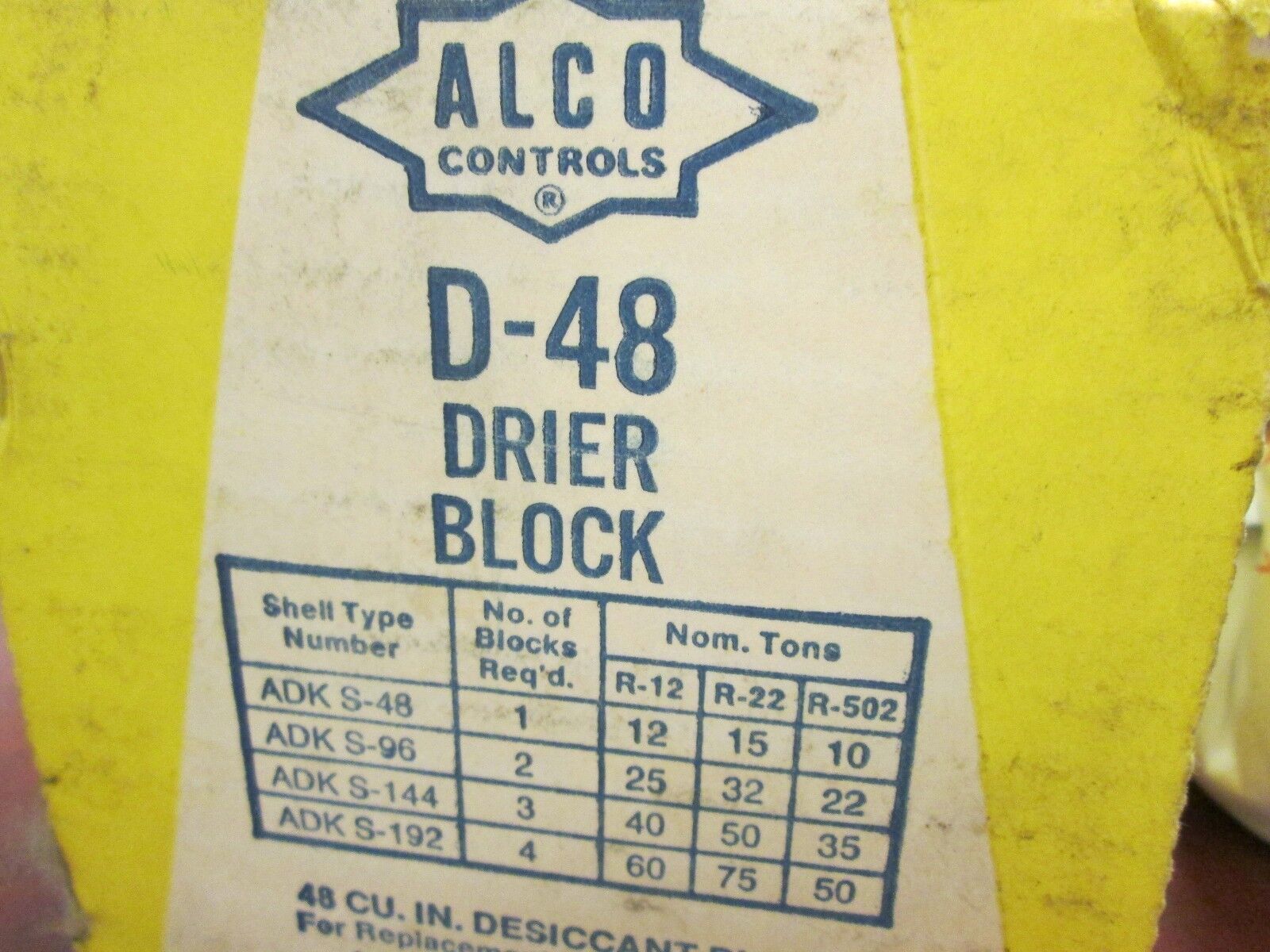 Alco Drier Block D-48 New Surplus