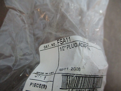 Thomas & Betts Plug Conduit Adapter FSA11 1/2" New Surplus