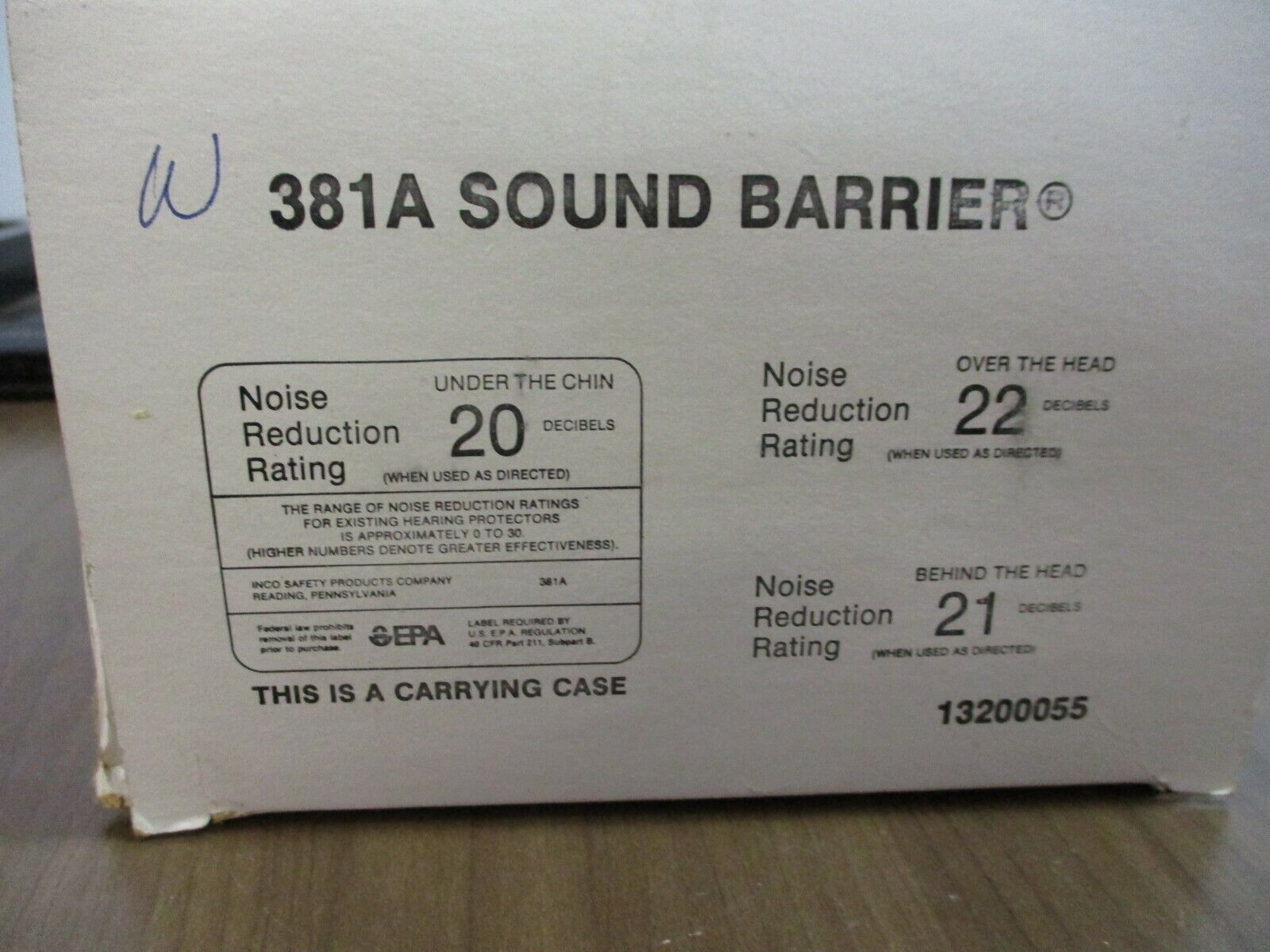 ESB Rag-O-Vac Sound Barrier 381A Rating: 22 Decibels New Surplus