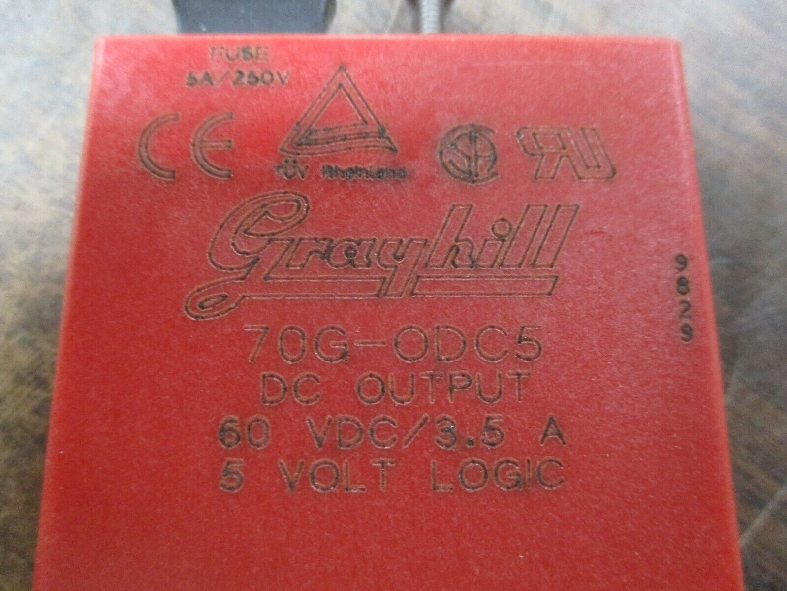 Grayhill Relay 70G-ODC5 DC Output: 60VDC/3.5A 5V Logic *Lot of 2* Used