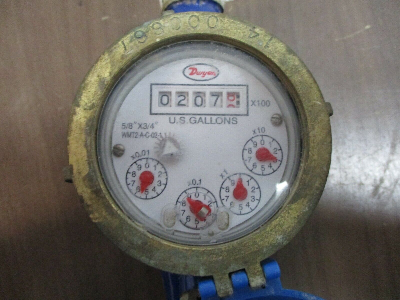 Dwyer Multi-Jet Water Meter WMT2-A-C-02-1 5/8" x 3/4" Used
