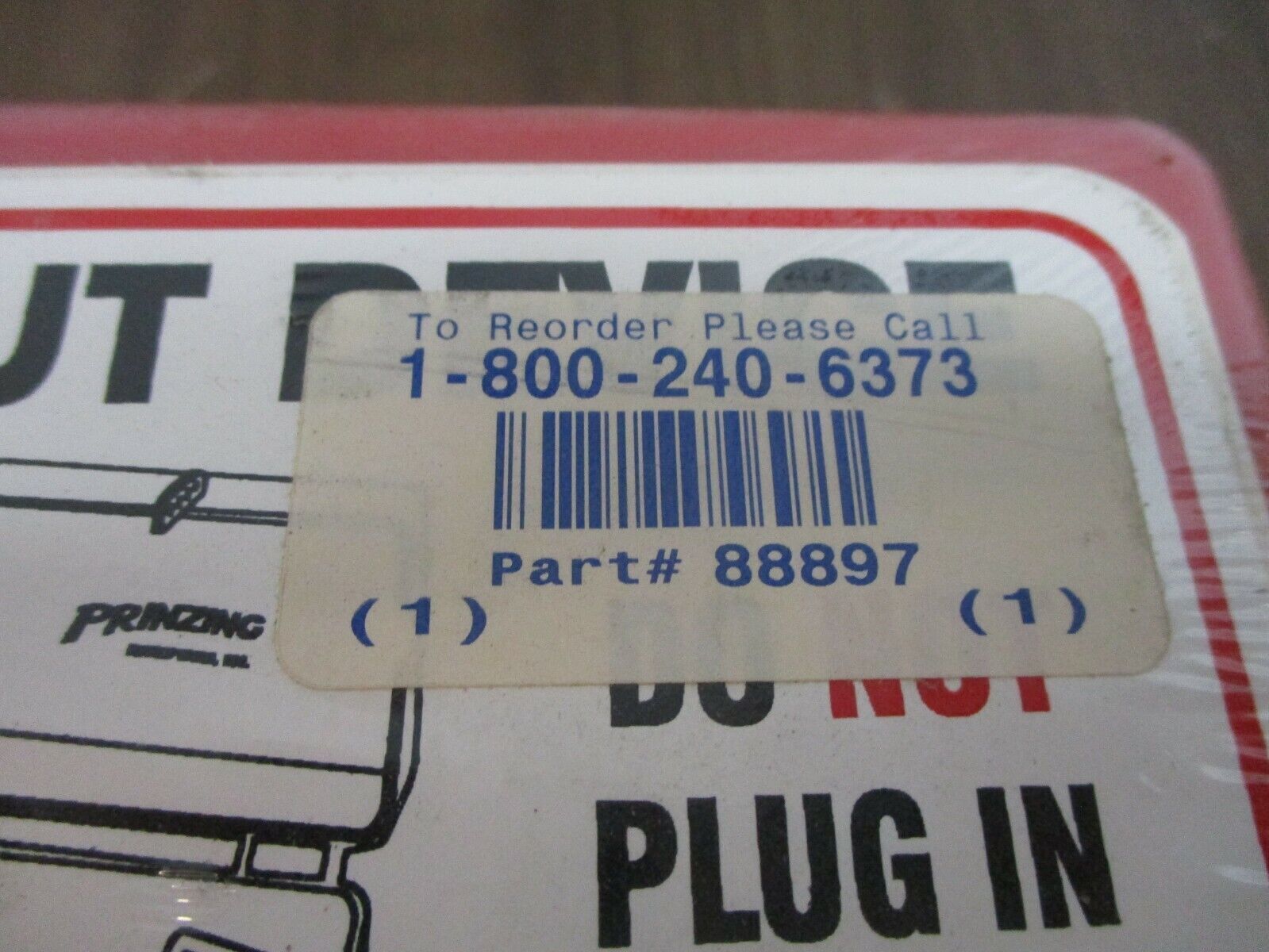 Brady Prinzing Lockout Device 88897 Pneumatic Male Fitting Electrical Plug