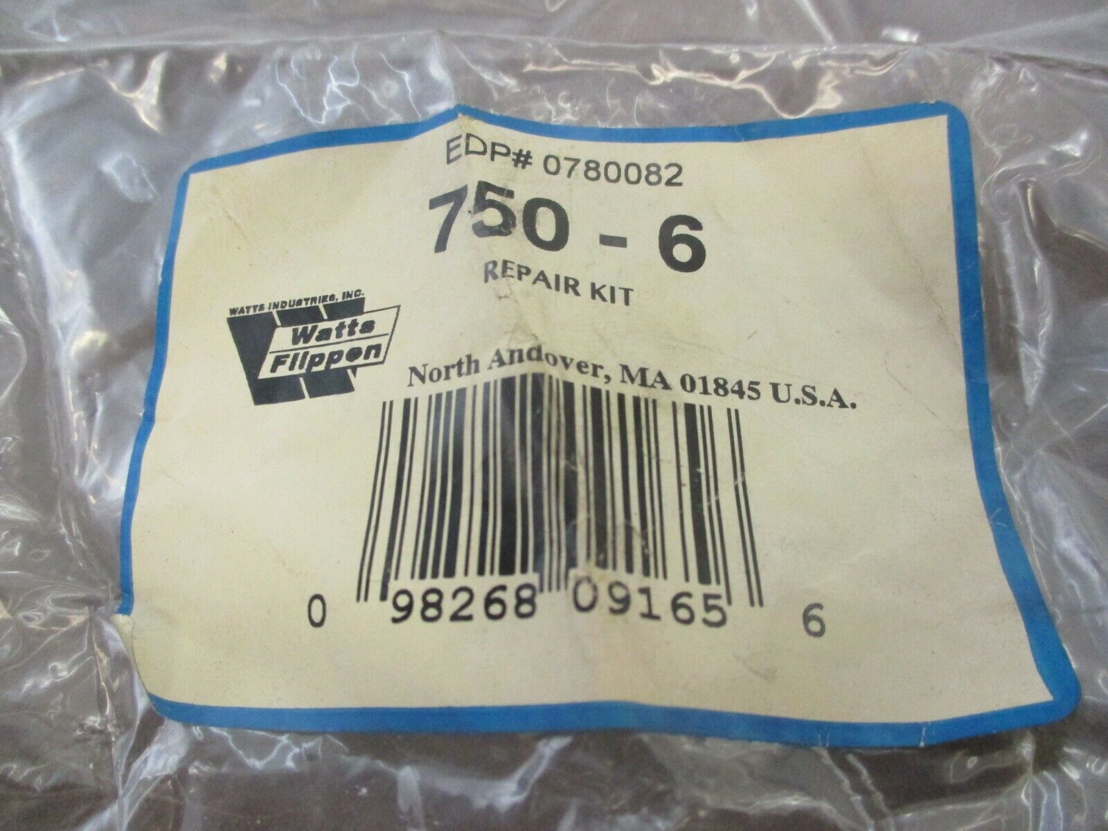 Watts Repair Kit 750-6 New Surplus