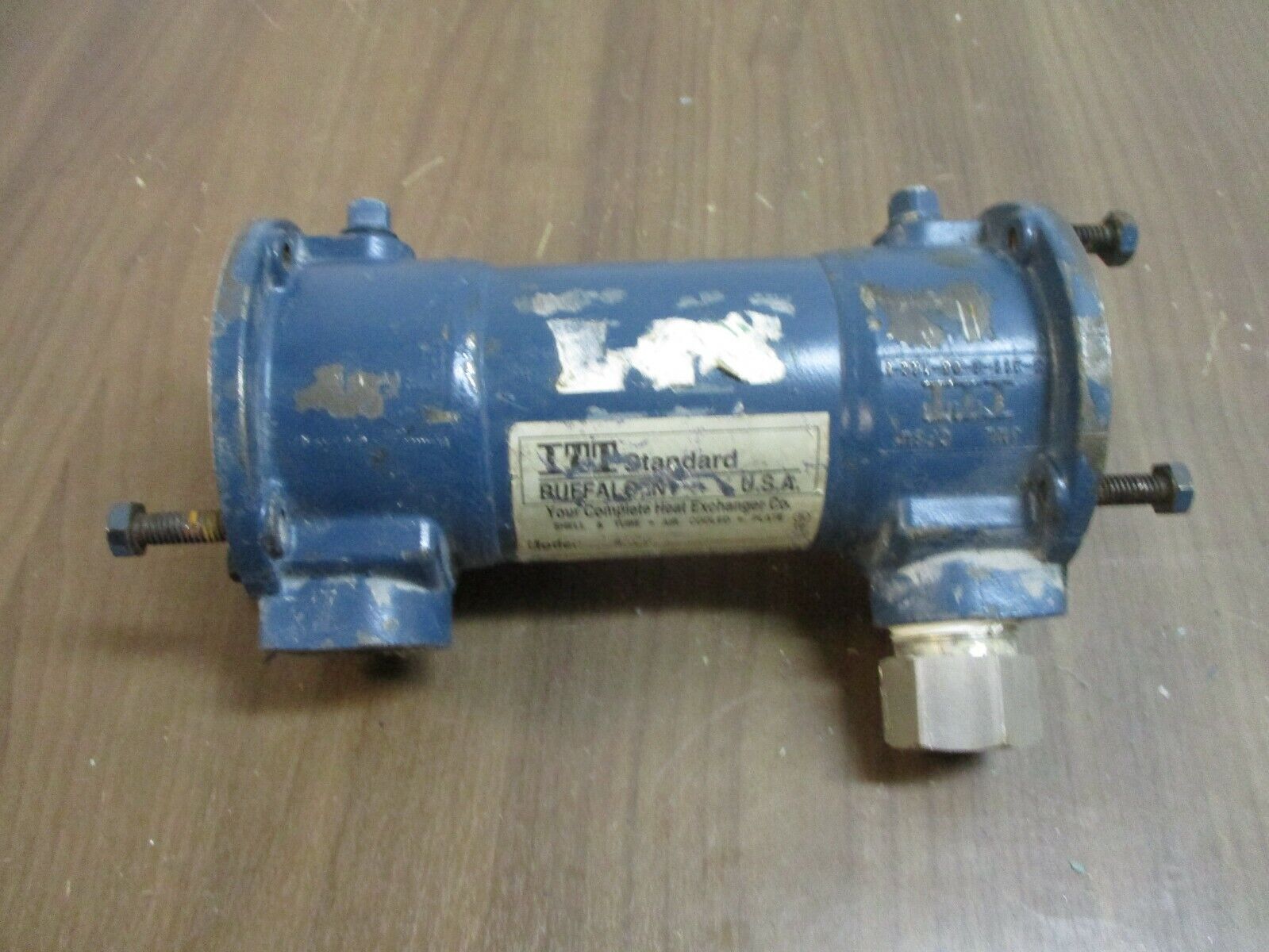 ITT Heat Exchanger SSCR Shell: 300PSI/300°F Tube: 150PSI/300° F Used