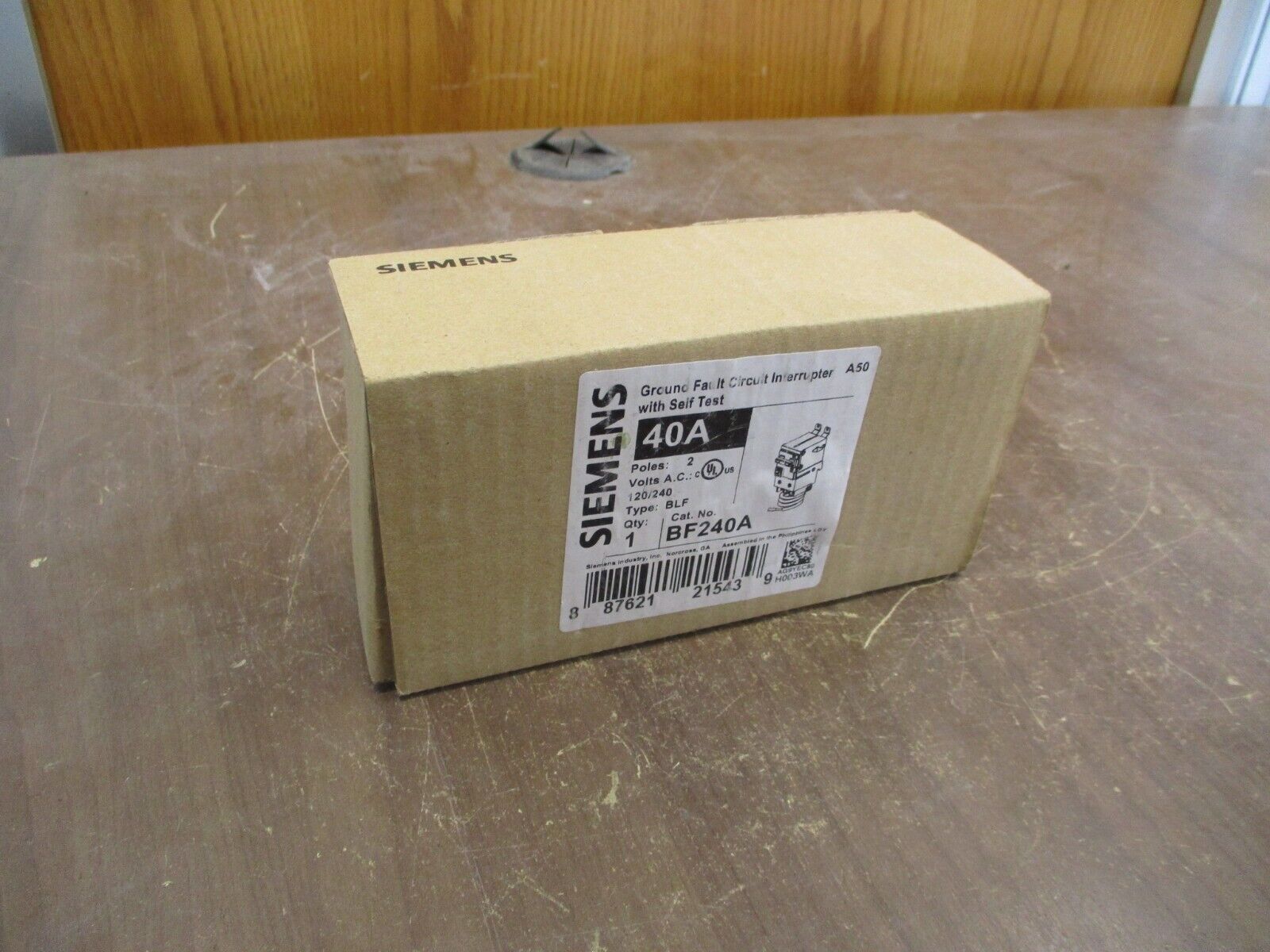 Siemens GFCI Circut Breaker BF240A 40A 120/240V 2P New Surplus