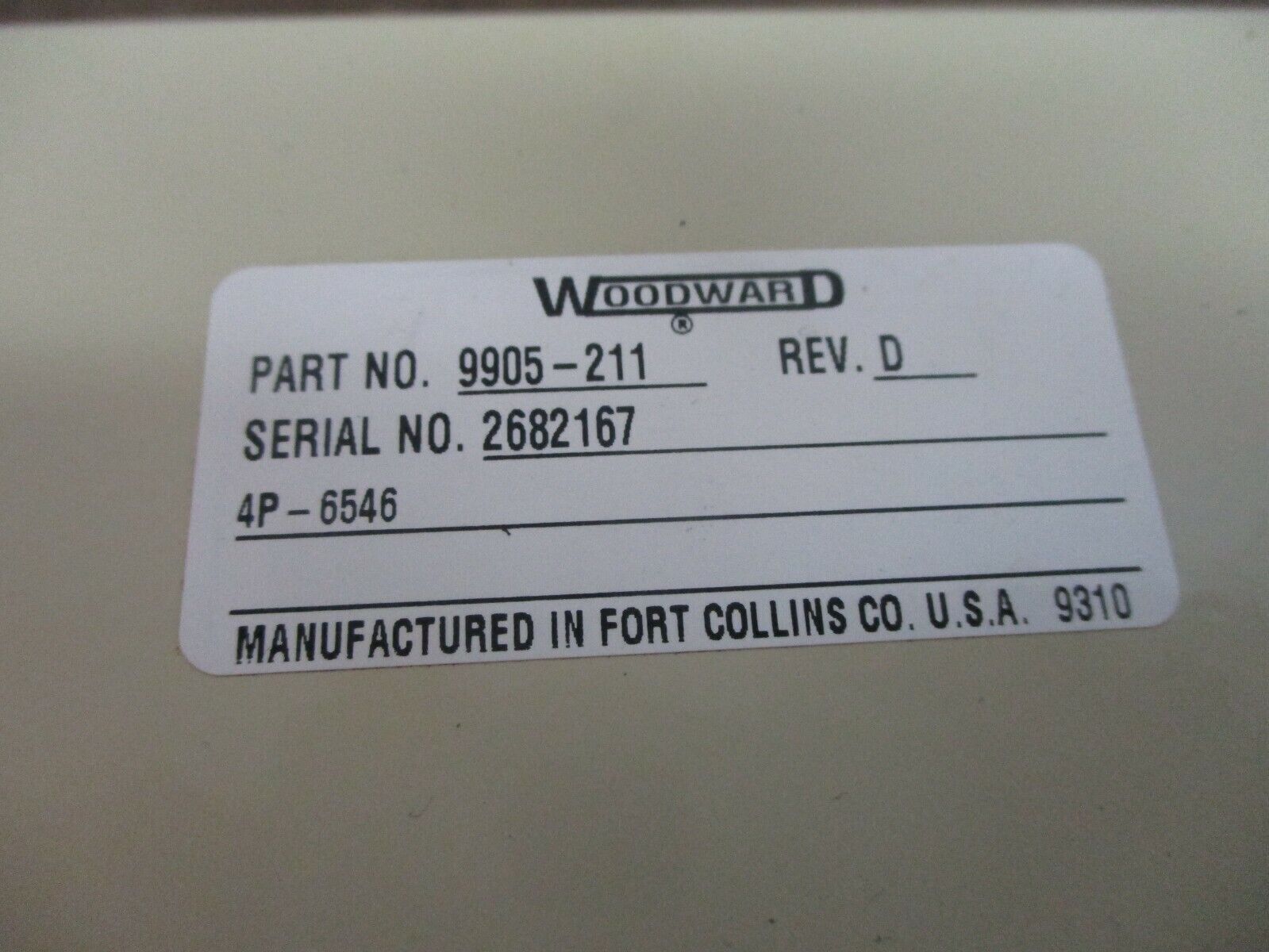 Woodward 701 Digital Speed Control 9905-211 Rev. D Used