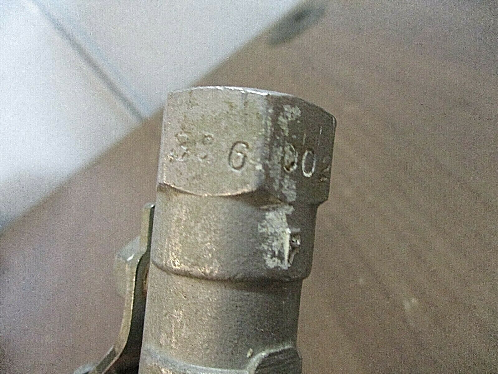 Fluid Controls Stainless Steel Ball Valve 3C6 002 1/2" 800 WOG Used