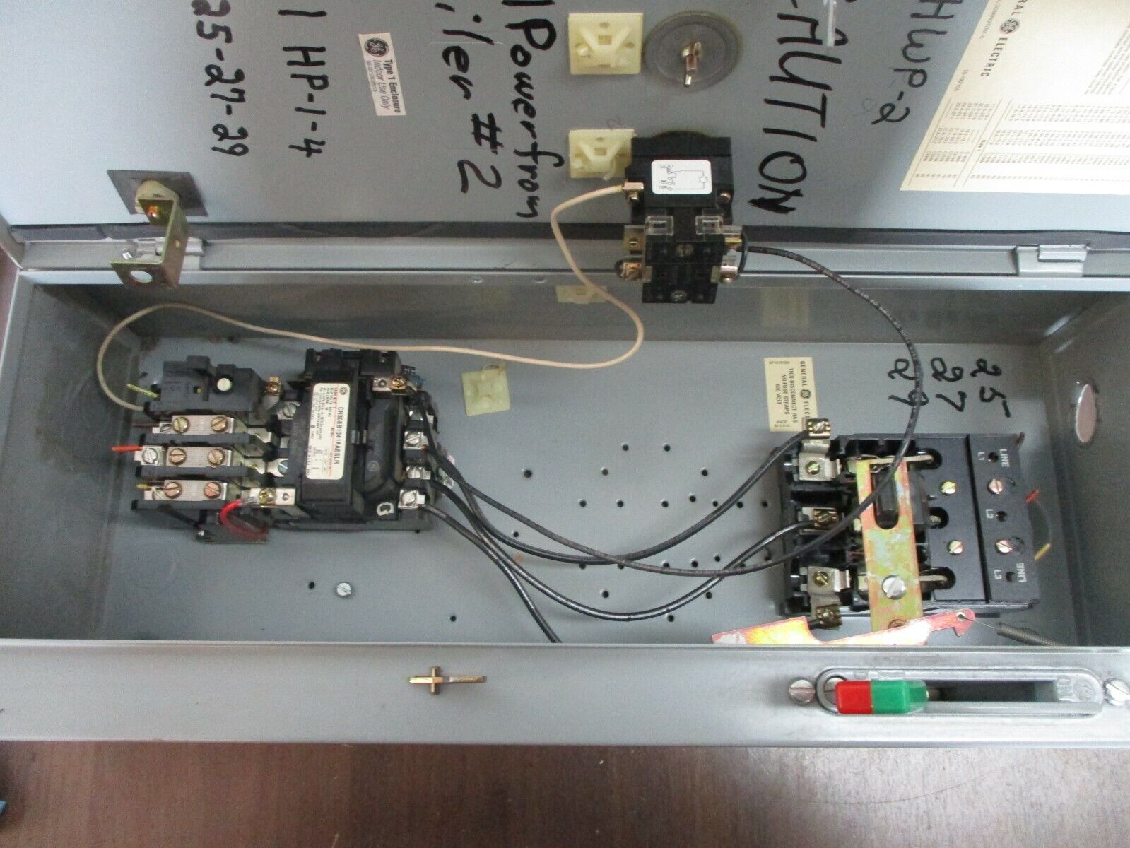 GE Non-Fusible Size 0 Combination CR308B1041AABSLR 115-120V Coil 18A 600V Used