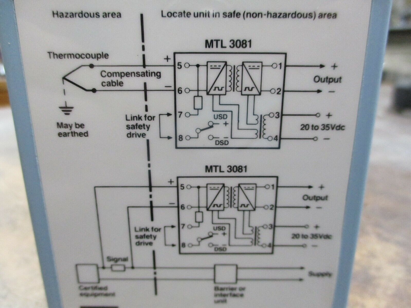 MTL Millivolt Isolator MTL 3081 Used