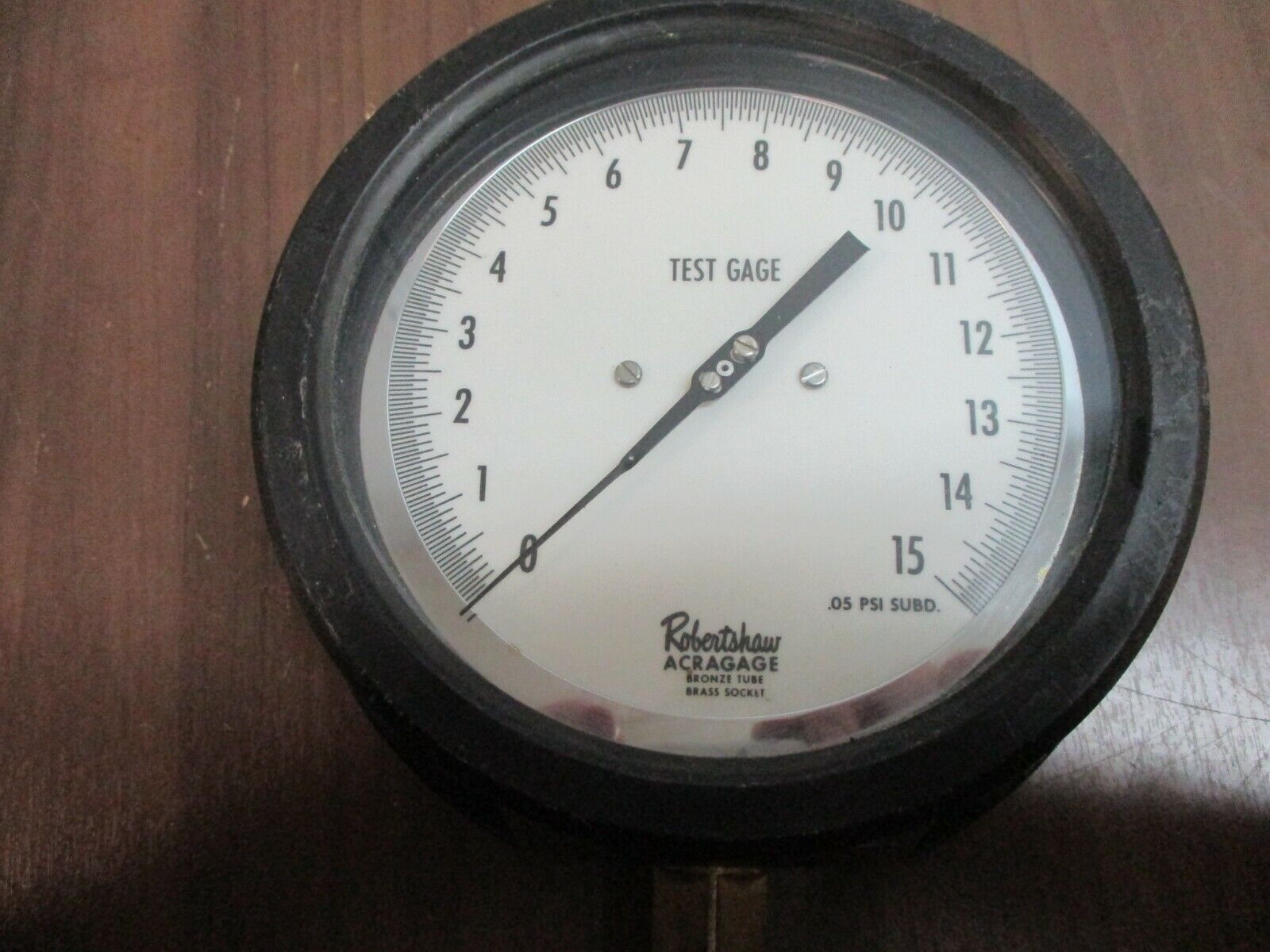Robertshaw Acragage Test Gage Range: 0-15PSI Used