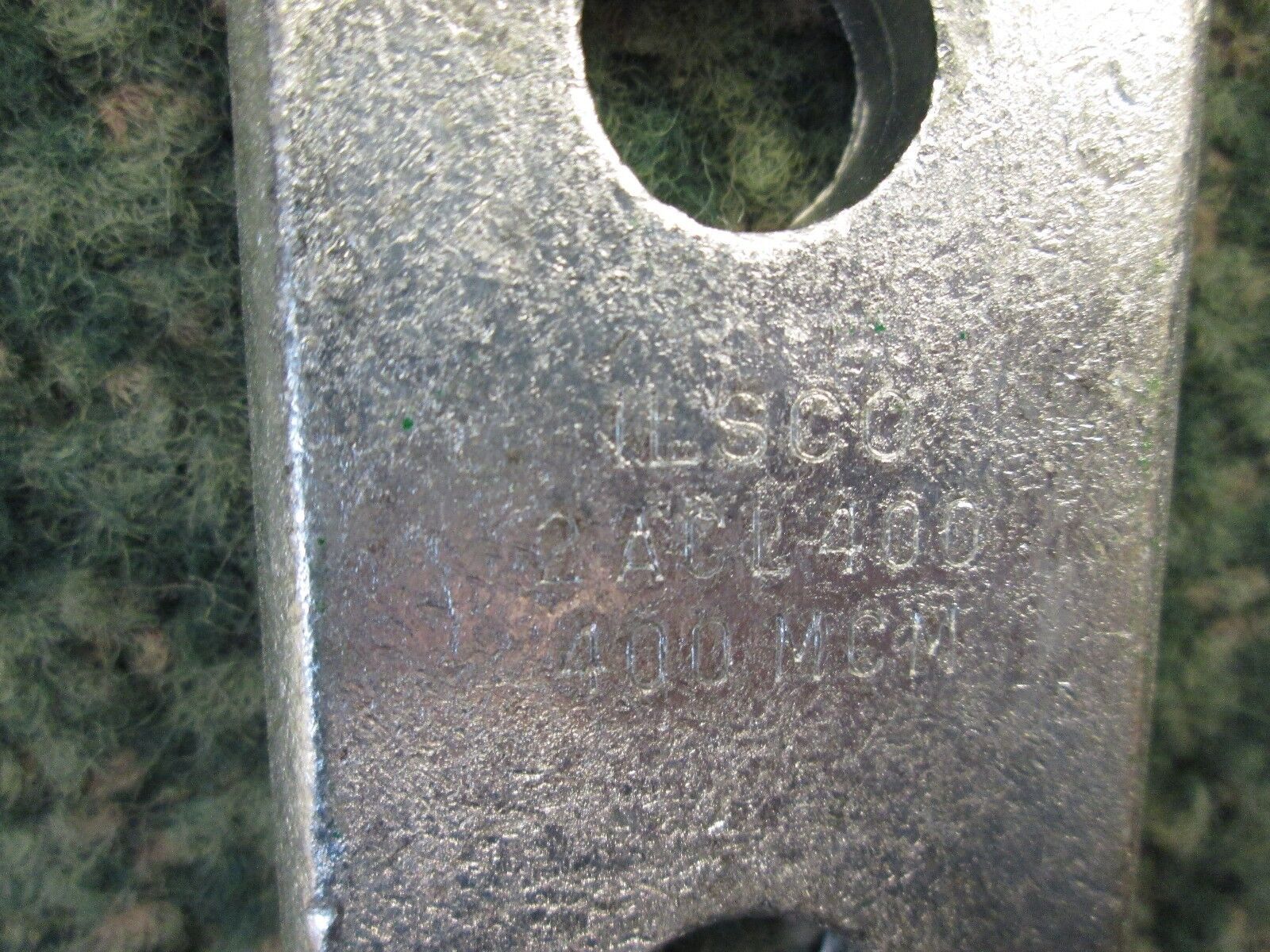 Ilsco Crimp Lug 2ACL-400 400MCM 2 Bolt Hole *Lot of 3* New Surplus