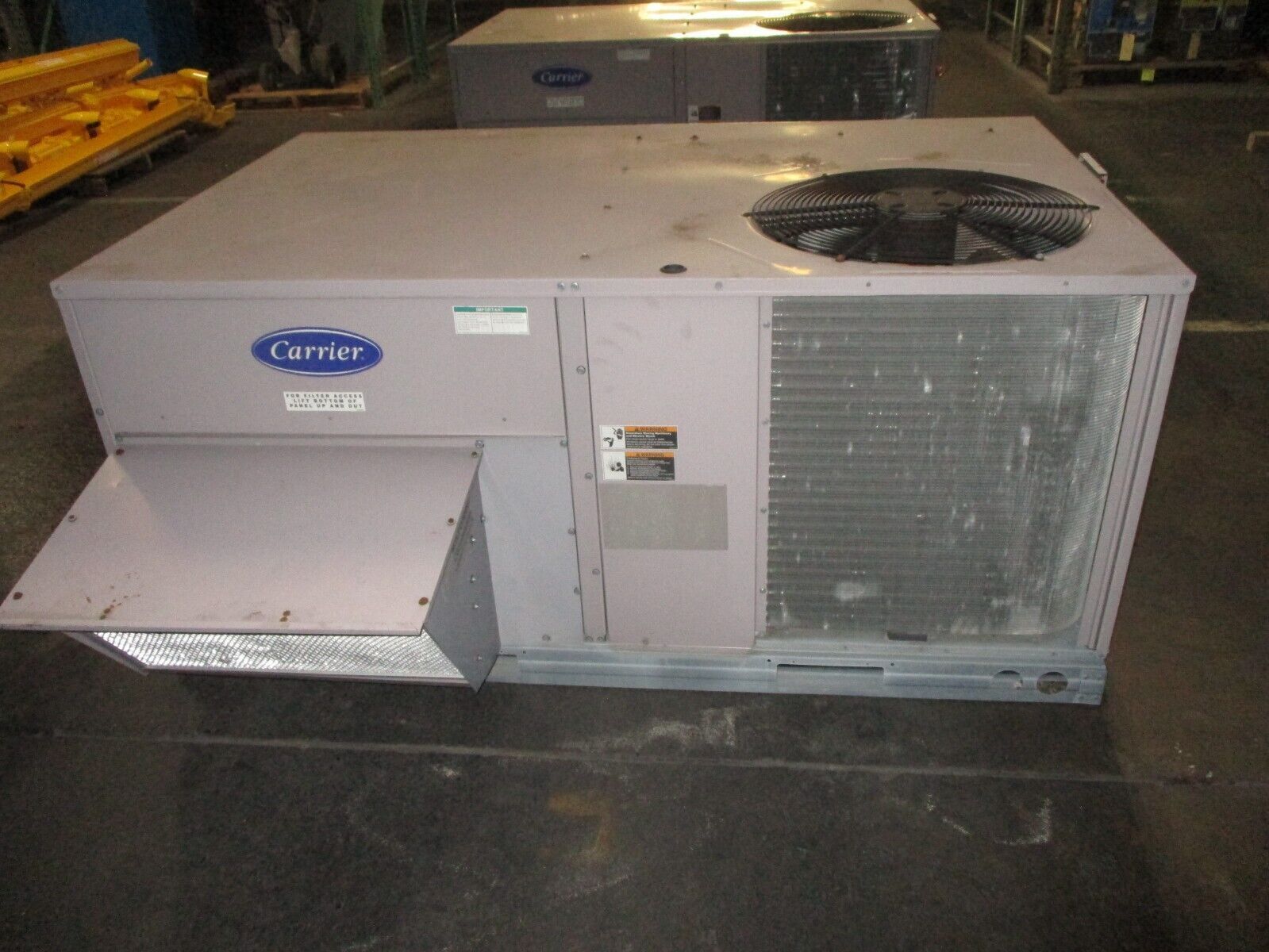 Carrier Rooftop Unit 48TFE006---611-- 5 Ton 460V 3Ph Medium Heat Option Used