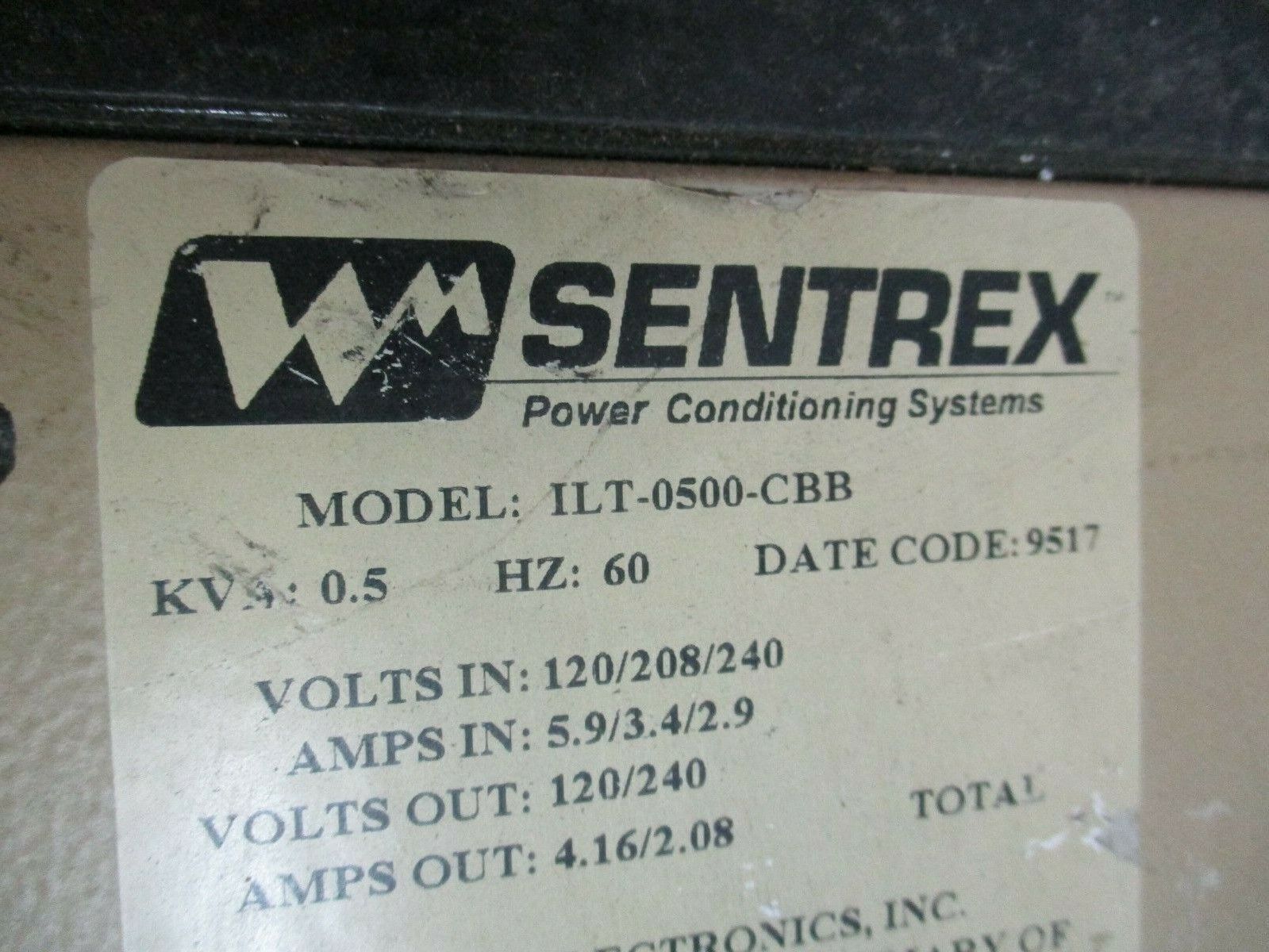 Shape Electronics Sentrex Power Conditioner ILT-0500-CBB 0.5 kVA 60Hz Used