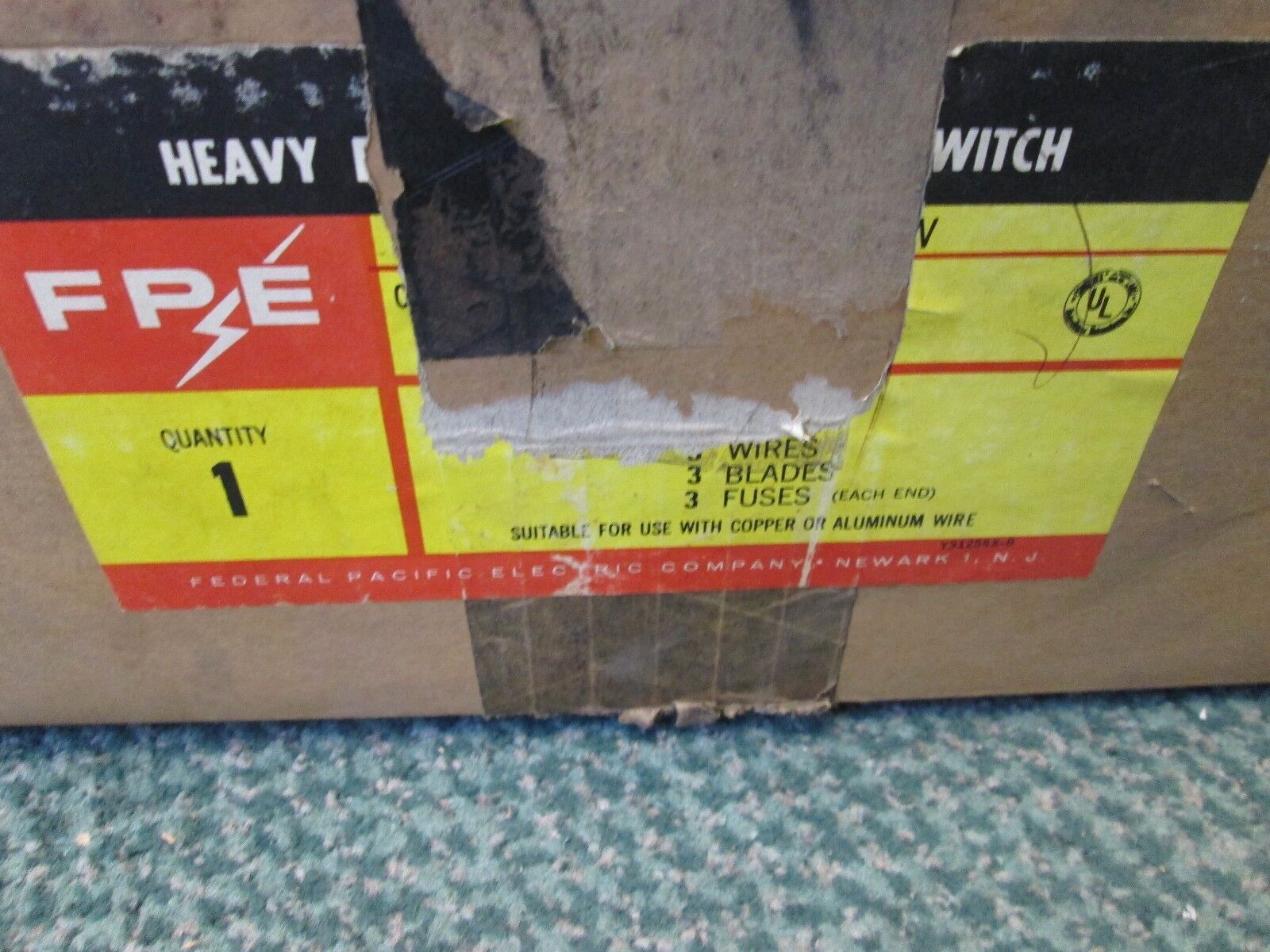 FPE Fusible Double Throw Safety Switch DT1632 60A 240V 3P New Surplus