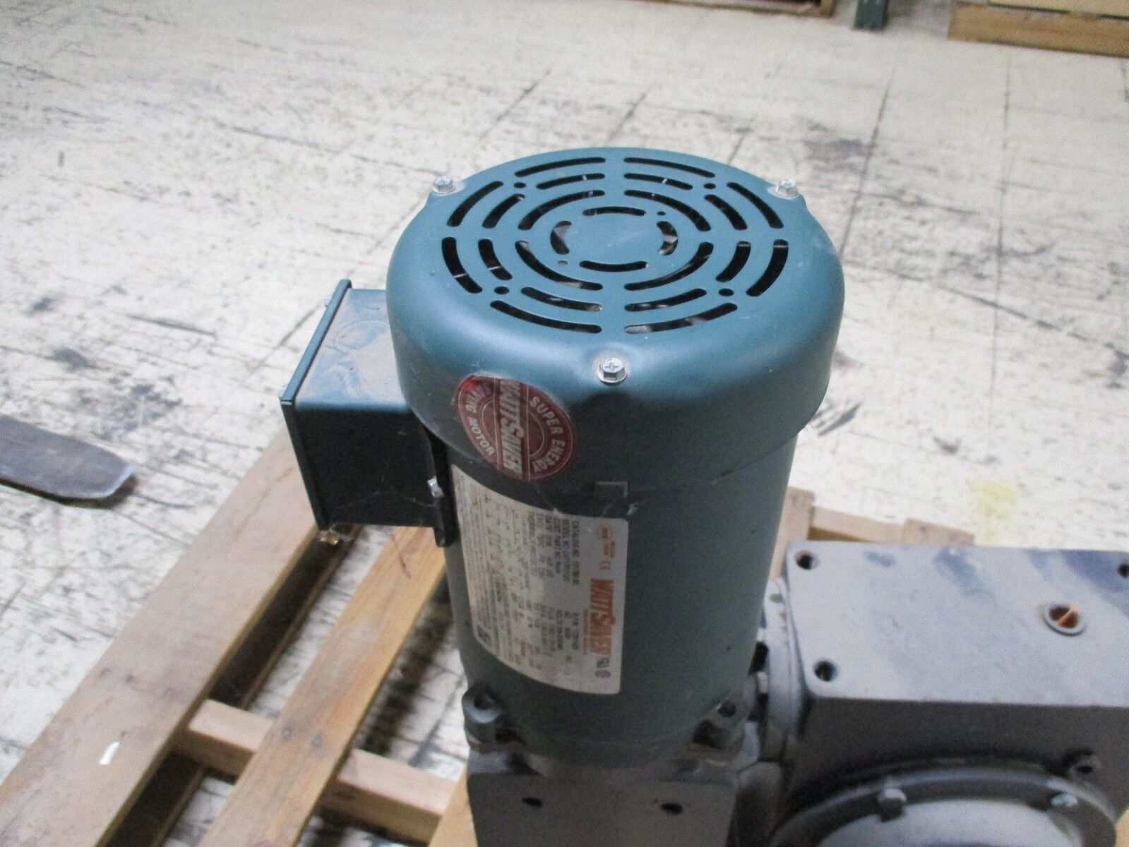 Hub City Worm Gear Reducer w/ Motor 0220-81874 Model 4505 Ratio: 2400/1 Used