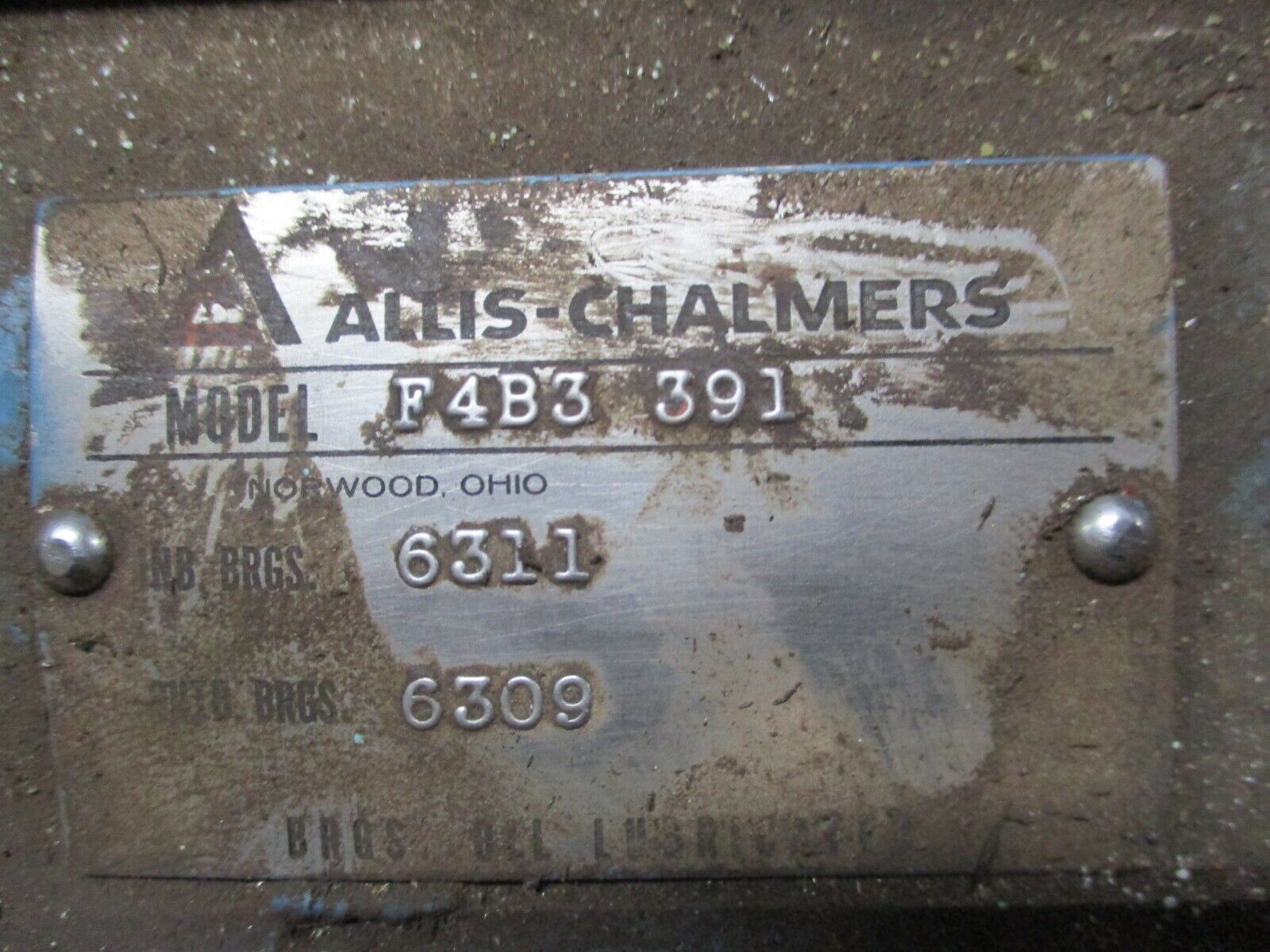 Allis-Chalmers Pump w/ Motor F4B3 391 25HP Used