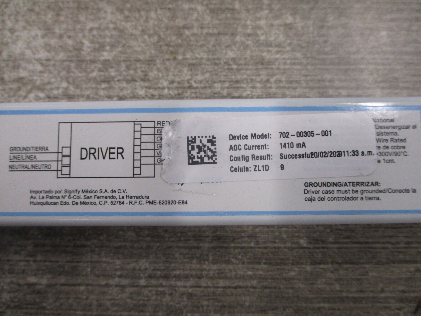 Advance Xitanium LED Drive XI075C200V054BST1 FW 2.0 Input: 120-277V