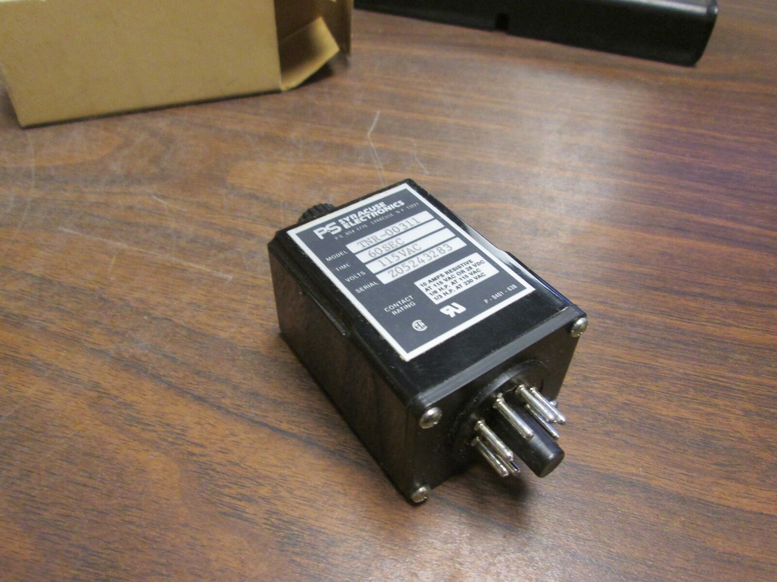 Syracuse Time Delay Relay TNR-00311 Time: 60 sec 115VAC New Surplus