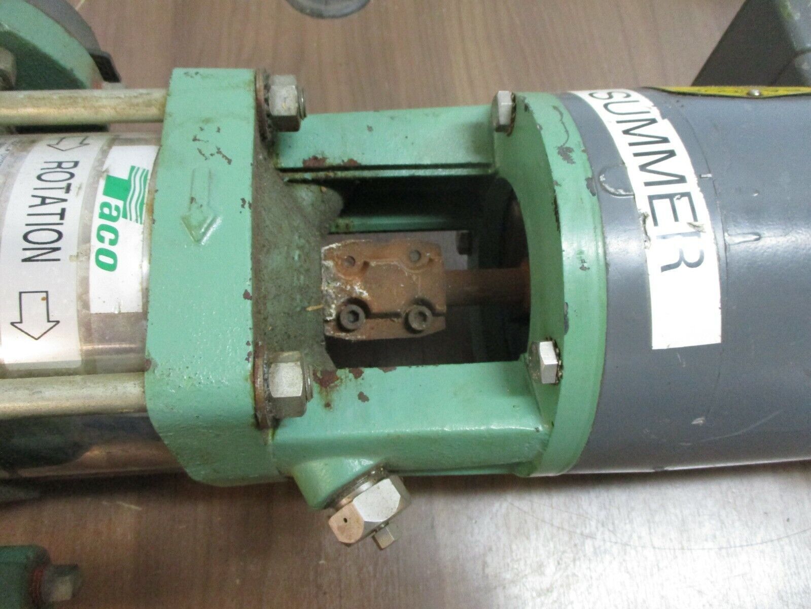 Taco Pump B78809 Model #: VM0204BBA1B9230 1.5HP 3600RPM 26GPM 140FT Head Used