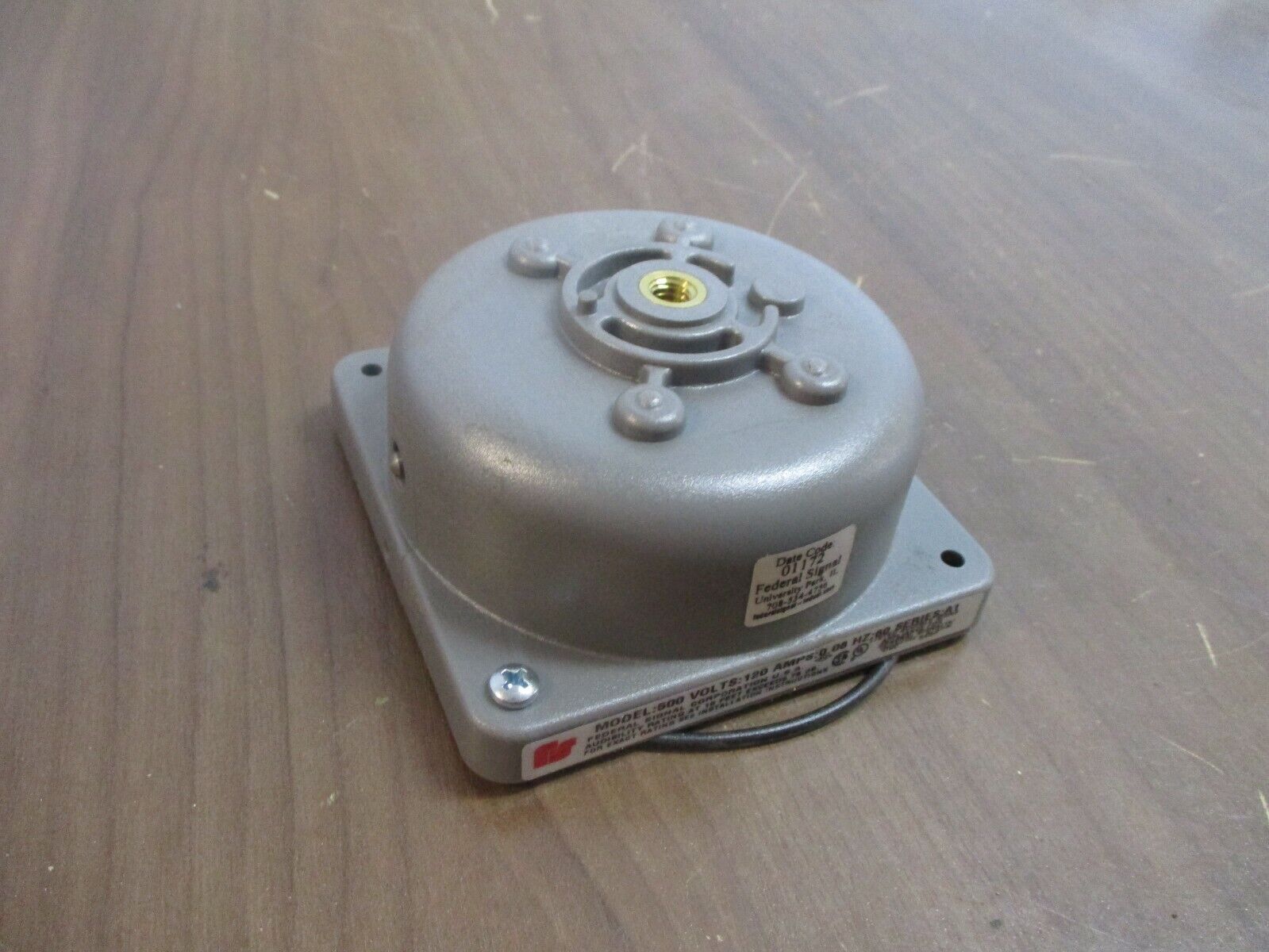Federal Signal Audible Signal Appliance Model 500 Ser. A1 120V 0.08A 60Hz