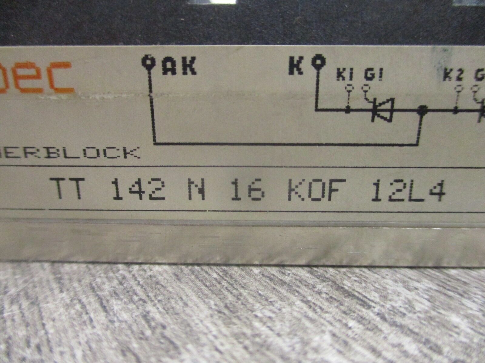 Eupec Powerblock TT 142 N 16 KOF 12L4 Used