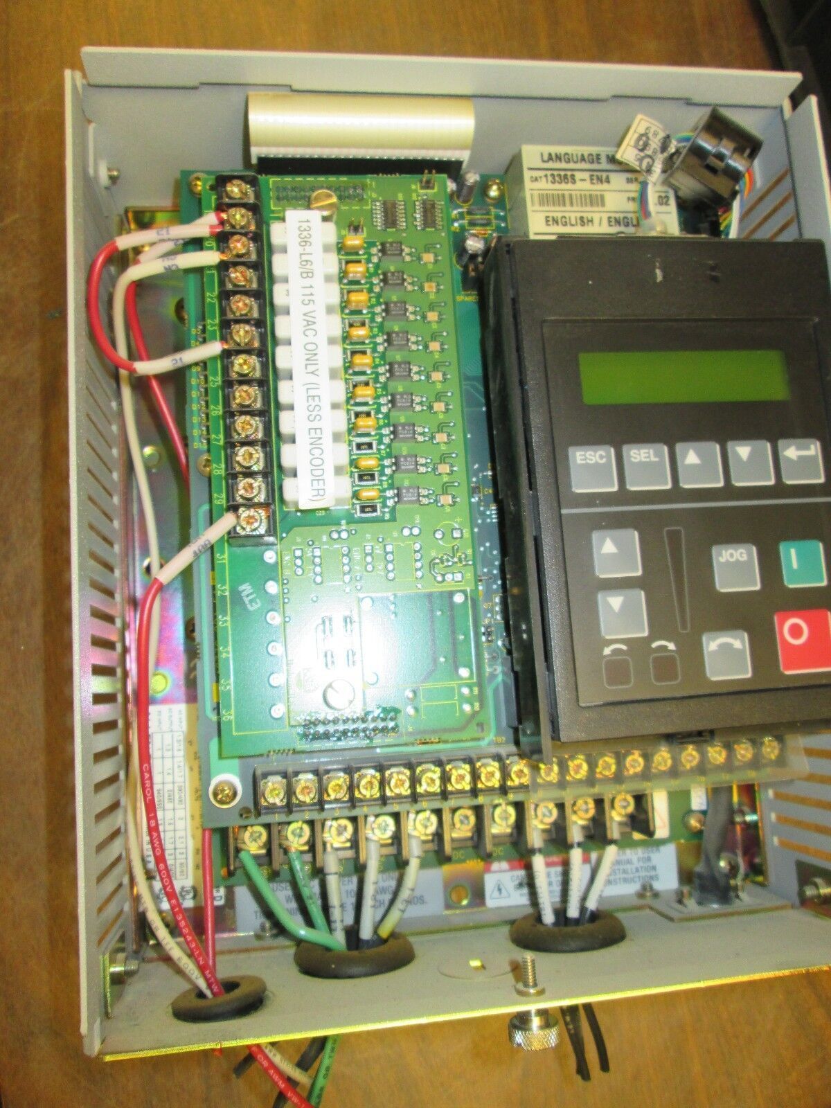 Allen-Bradley 1336 Plus II AC Drive w/ L6 Board 1336S-BRF07-AE-DE4 0.75HP Used