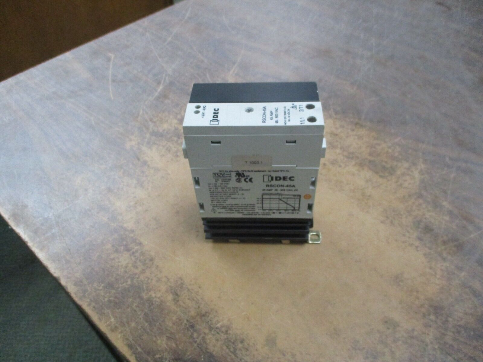 IDEC Solid State Relay RSCDN-45A 45A 48-600V *(1) Broken Mounting Clip* Used