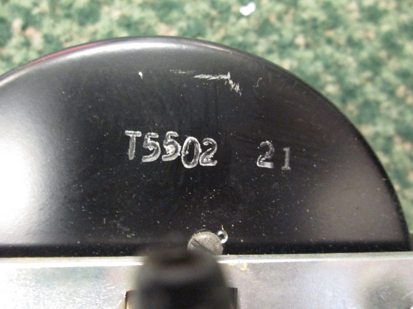 Johnson Service Co Pneumatic Thermometer T5502 21 *Cracked Cover* Used