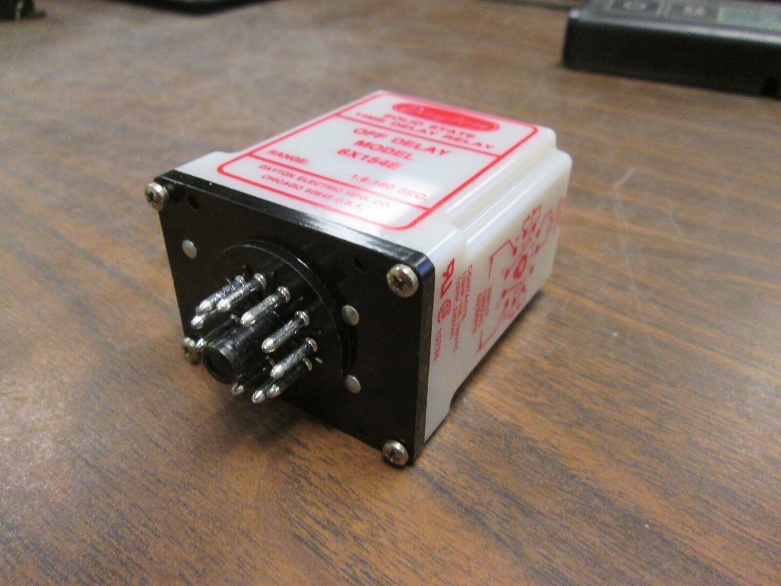 Dayton Time Delay Relay 6X154E Range: 1.8-180 sec Used