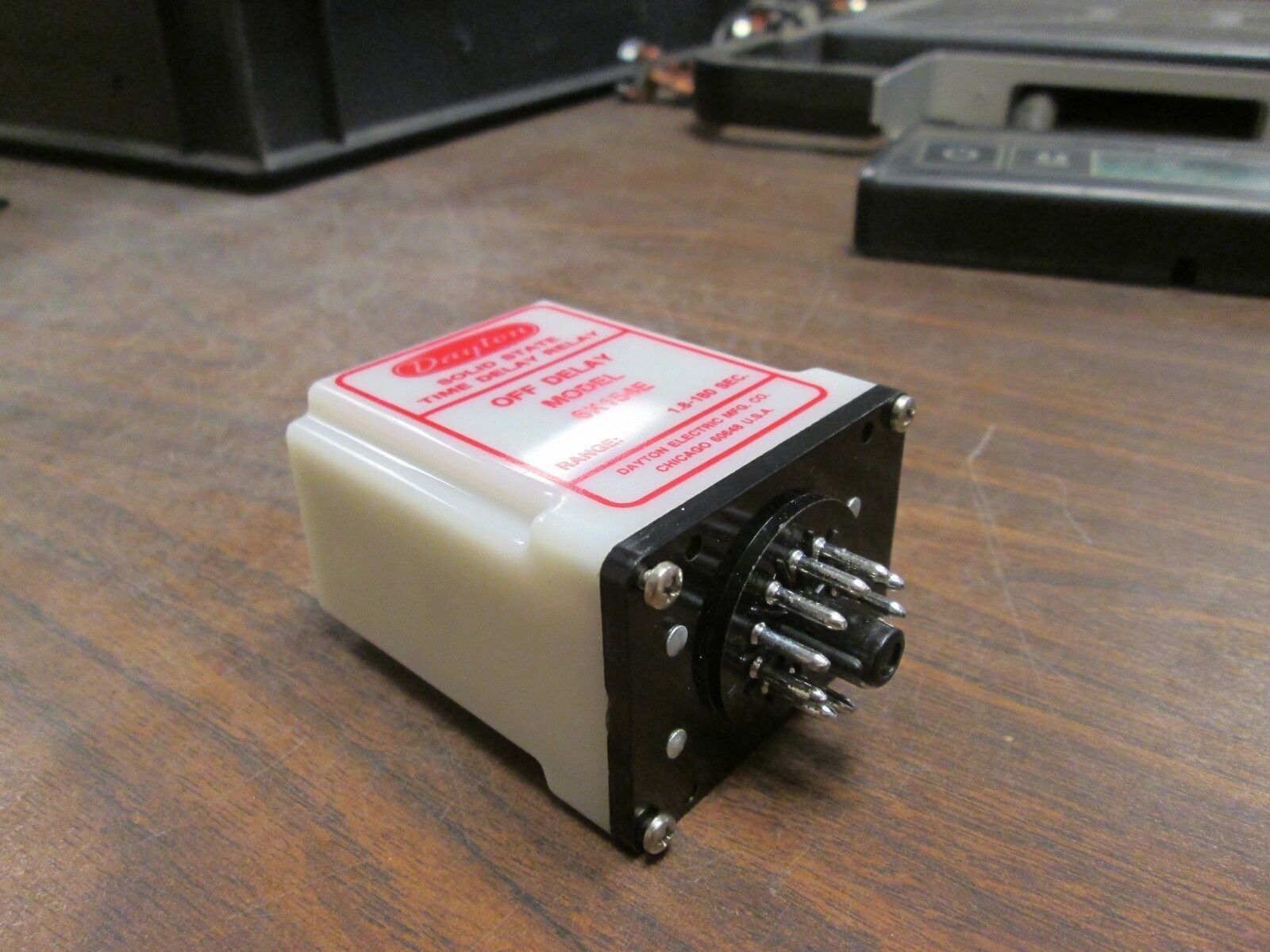 Dayton Time Delay Relay 6X154E Range: 1.8-180 sec Used
