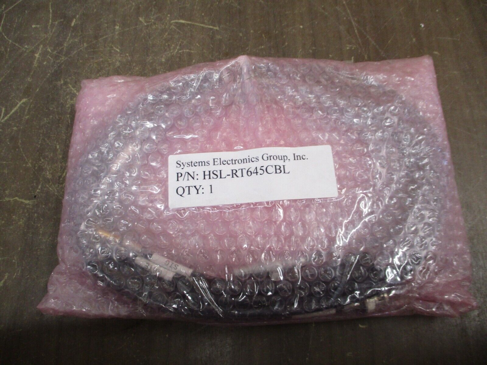 Systems Electronics Cordset HSL-RT645CBL New Surplus