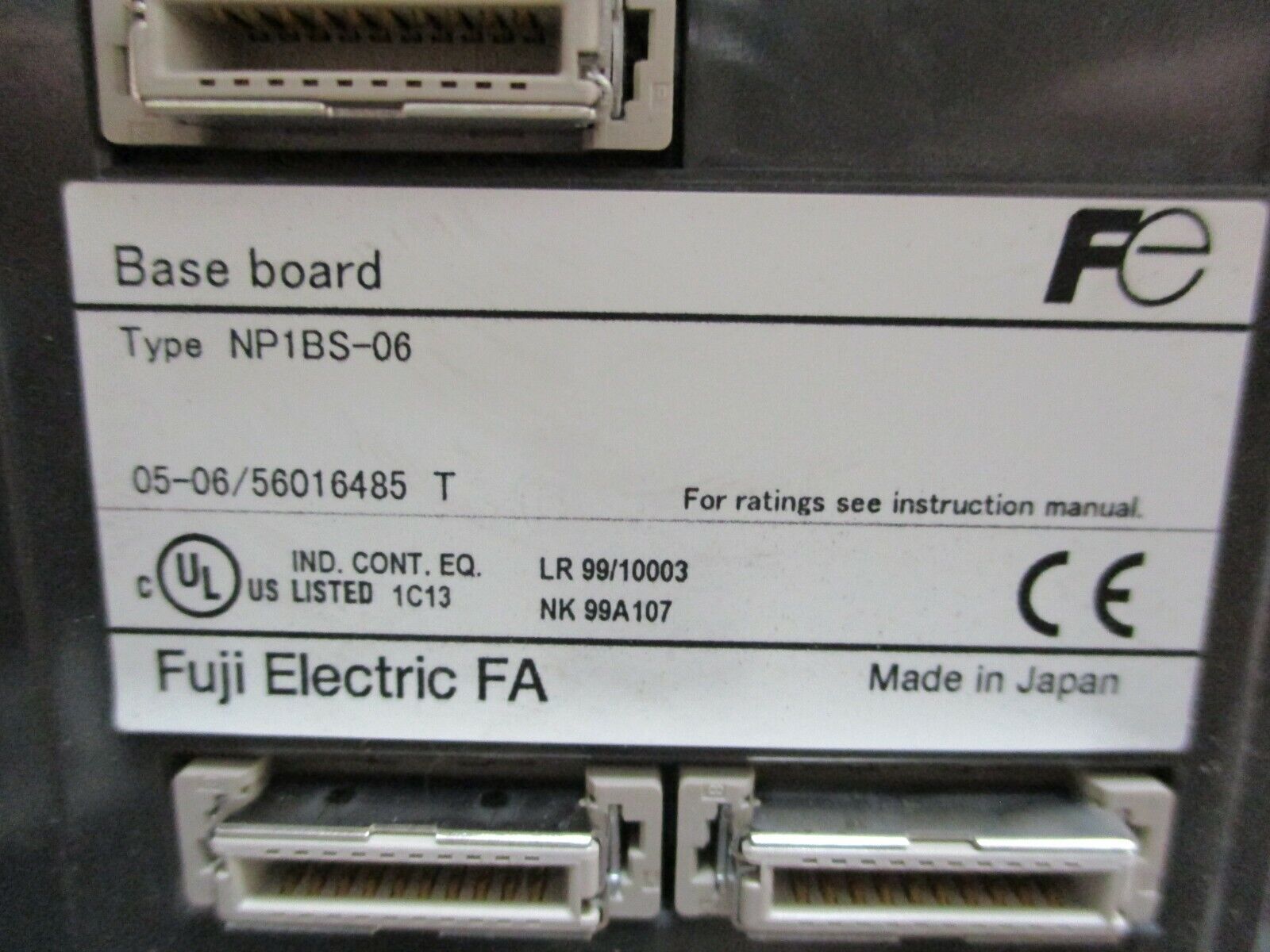 Fuji Electric Micrex SX Base Board NP1BS-06 Used