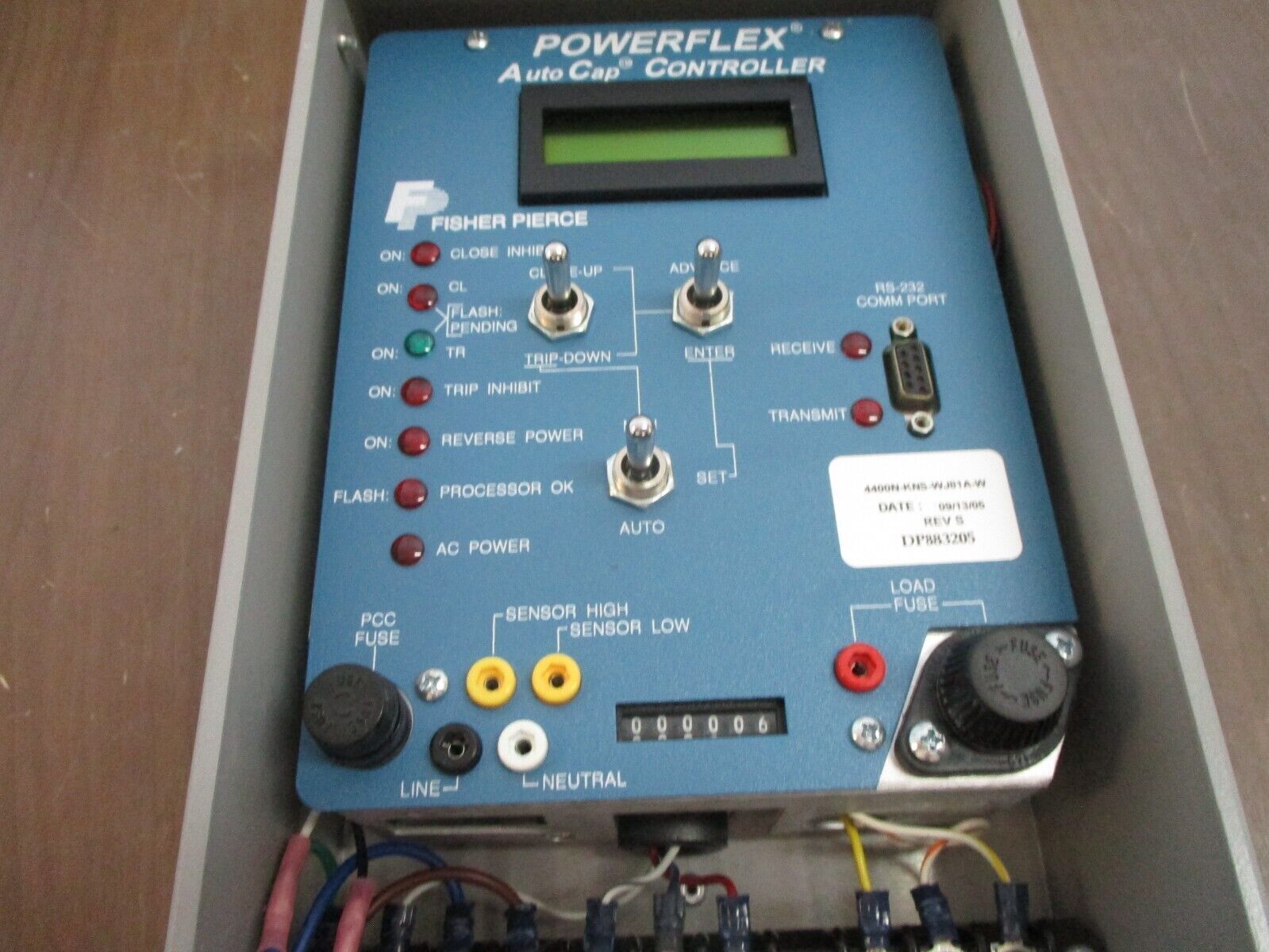 Fisher Pierce PowerFlex Autocap Controller 4400N-KNS-WJ81A-W Rev. S Used