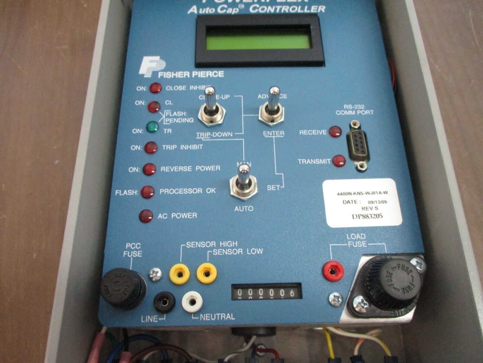 Fisher Pierce PowerFlex Autocap Controller 4400N-KNS-WJ81A-W Rev. S Used