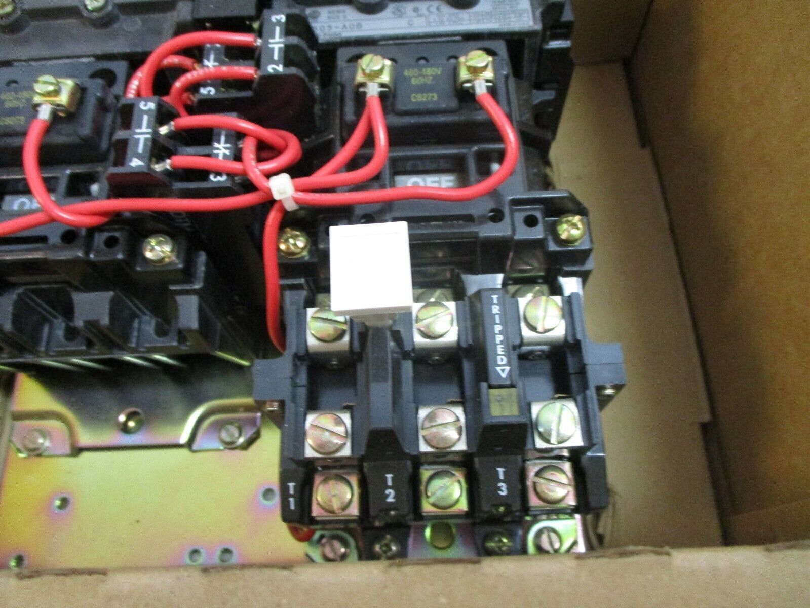 Allen-Bradley Size 0 Reversing Starter 505-AOB Ser. C 460-480V Coil New Surplus