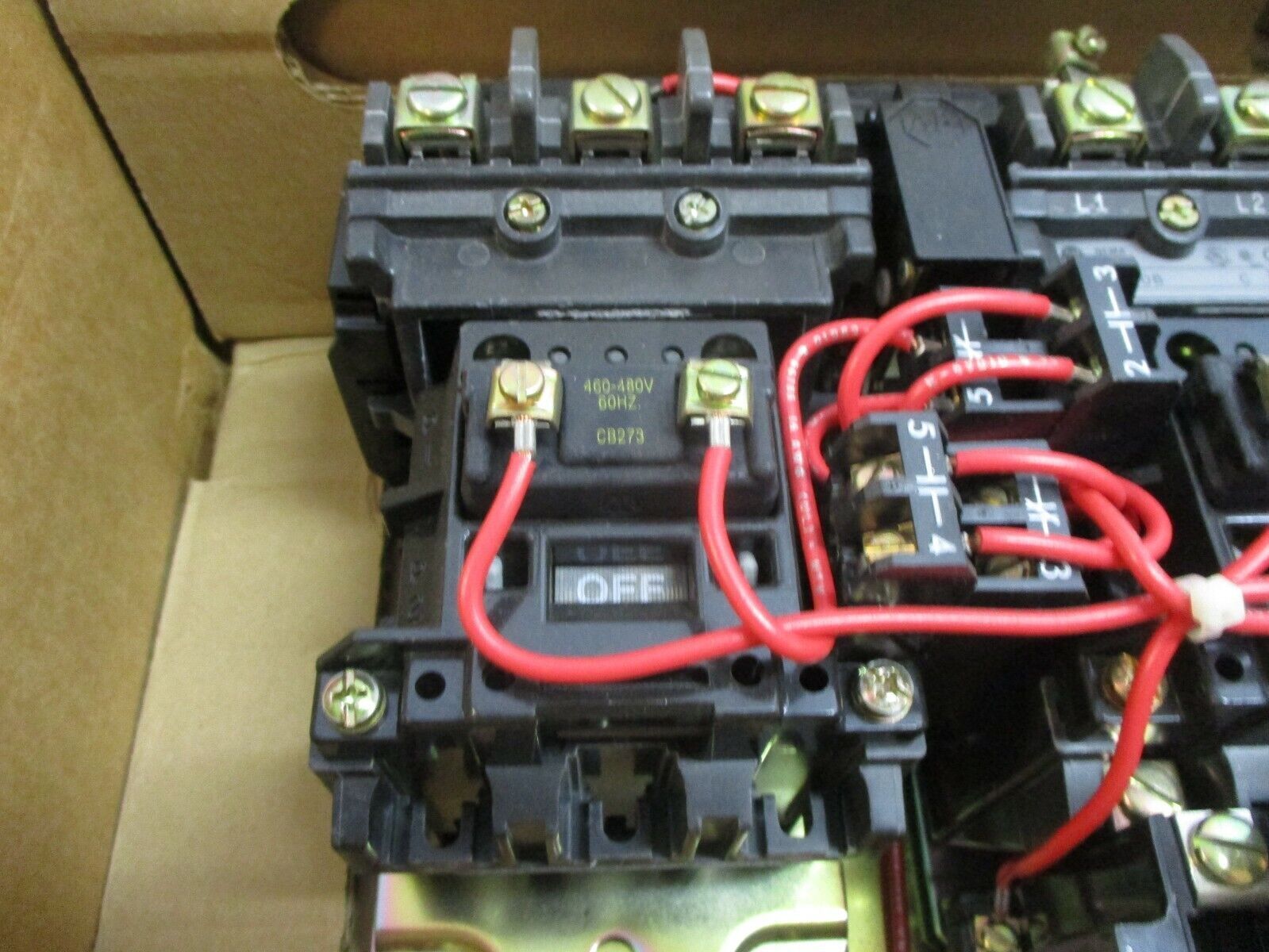 Allen-Bradley Size 0 Reversing Starter 505-AOB Ser. C 460-480V Coil New Surplus