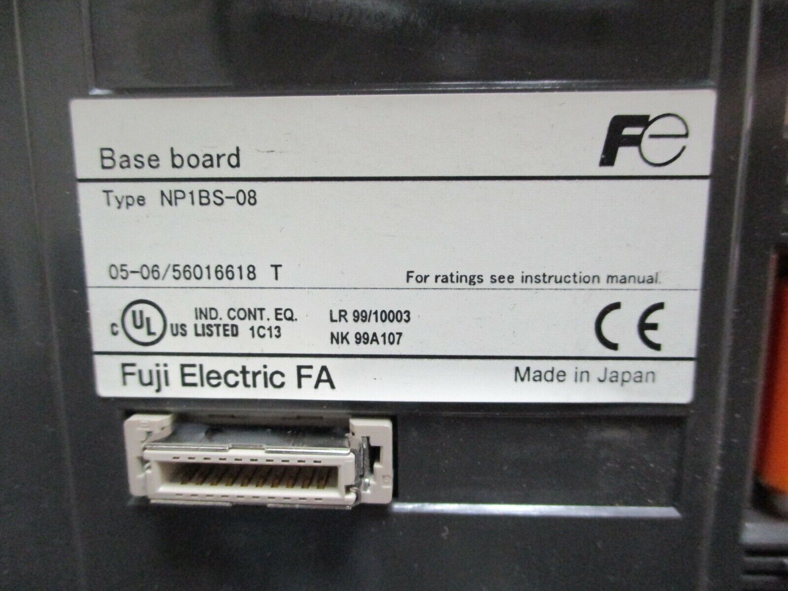 Fuji Electric Micrex SX Base Board NP1BS-08 Used