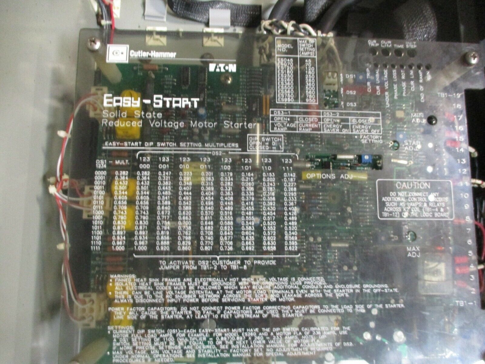 Cutler-Hammer Easy-Start Soft Start ES120-5EL-11738 460/500/575V 120A 50/60Hz