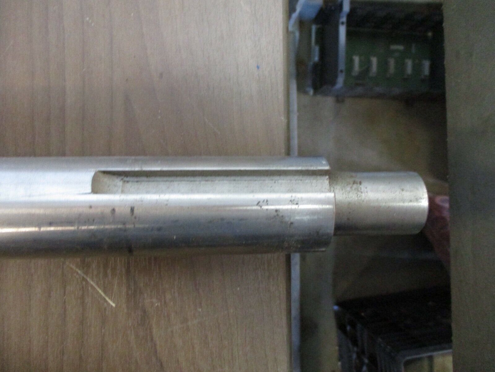 Misc. Brand Stainless Steel Shaft Length: 46.5" Diameter: 1.75" to 1 1/8"
