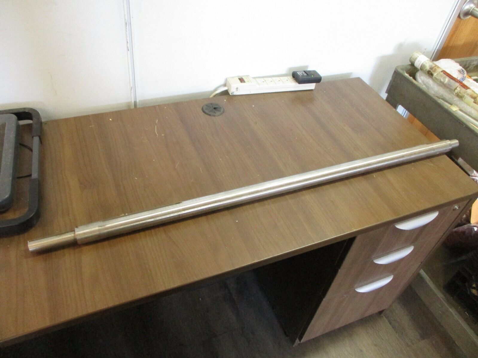 Misc. Brand Stainless Steel Shaft Length: 46.5" Diameter: 1.75" to 1 1/8"