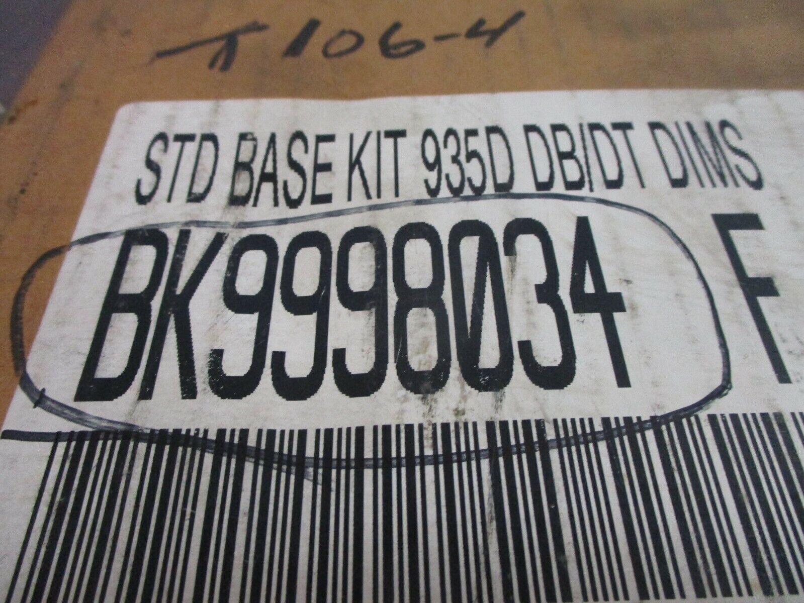 Winsmith STD Base Kit BK9998034 935D DB/DT Dims New Surplus