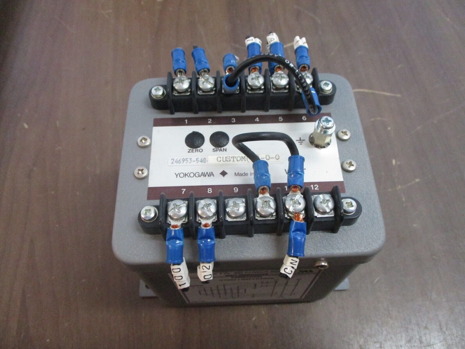 Yokogawa JUXTA Transducer 246953-540-CUSTOM(2)-0-0 120VAC 5A 60Hz Used