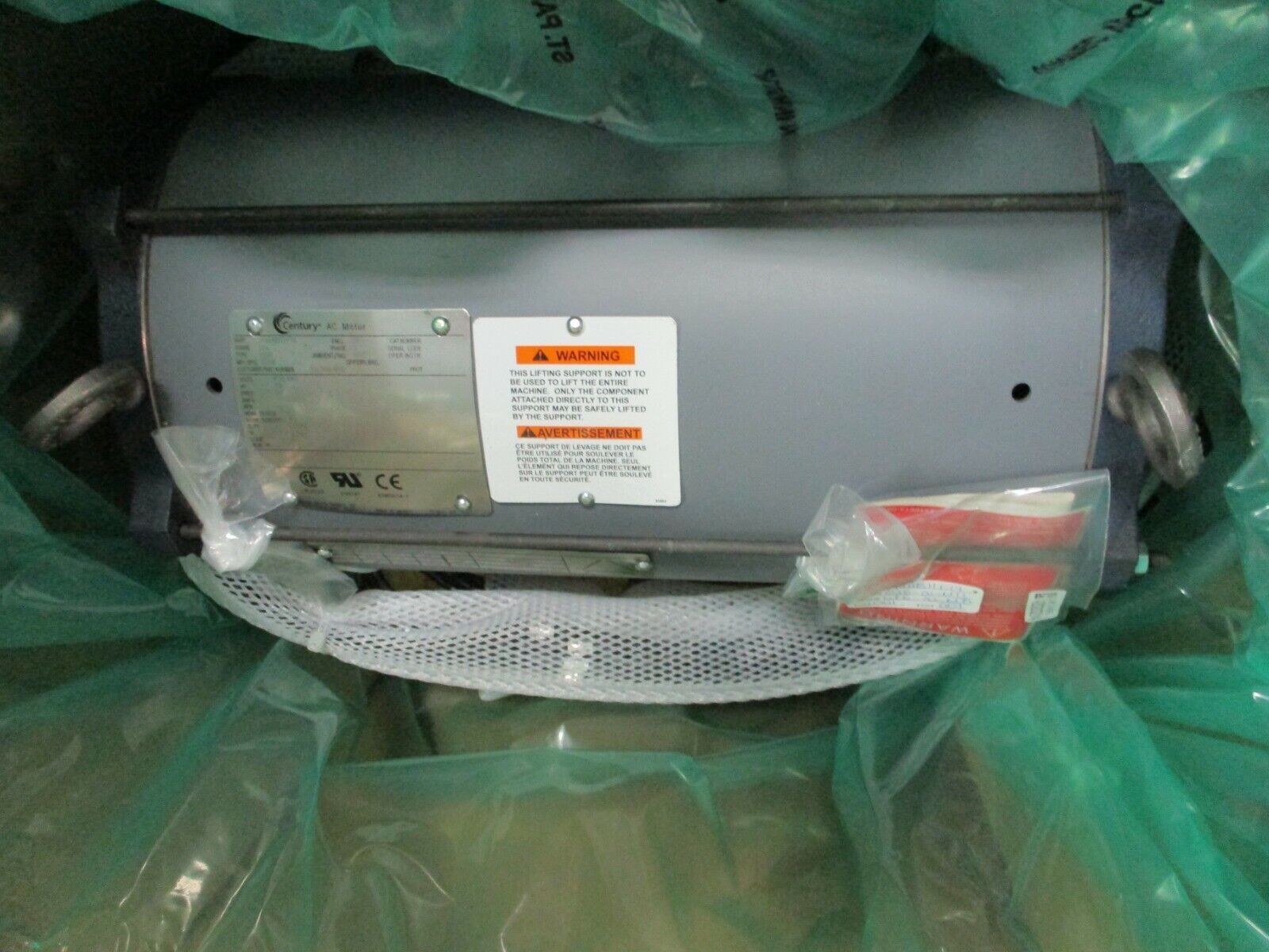 Century AC Motor PJ4AB11F19 10HP 940RPM 184 Frame DP Enclosure New Surplus