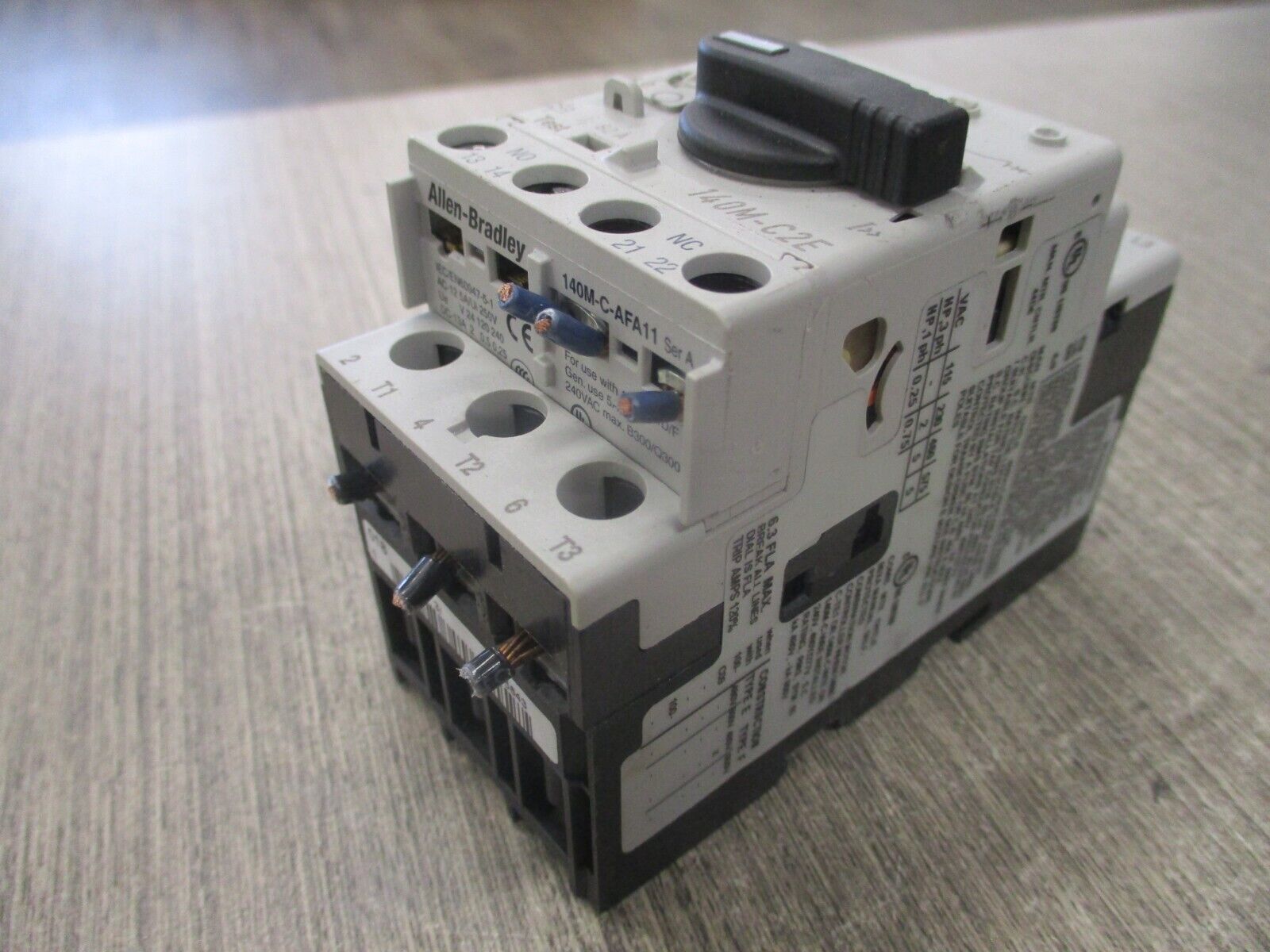 Allen-Bradley Manual Motor Protector 140M-C2E-B63 Ser. C Trip: 4.0-6.3A