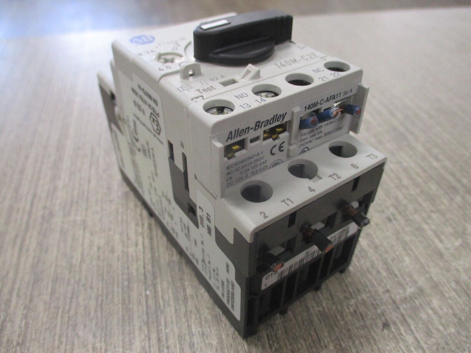 Allen-Bradley Manual Motor Protector 140M-C2E-B63 Ser. C Trip: 4.0-6.3A