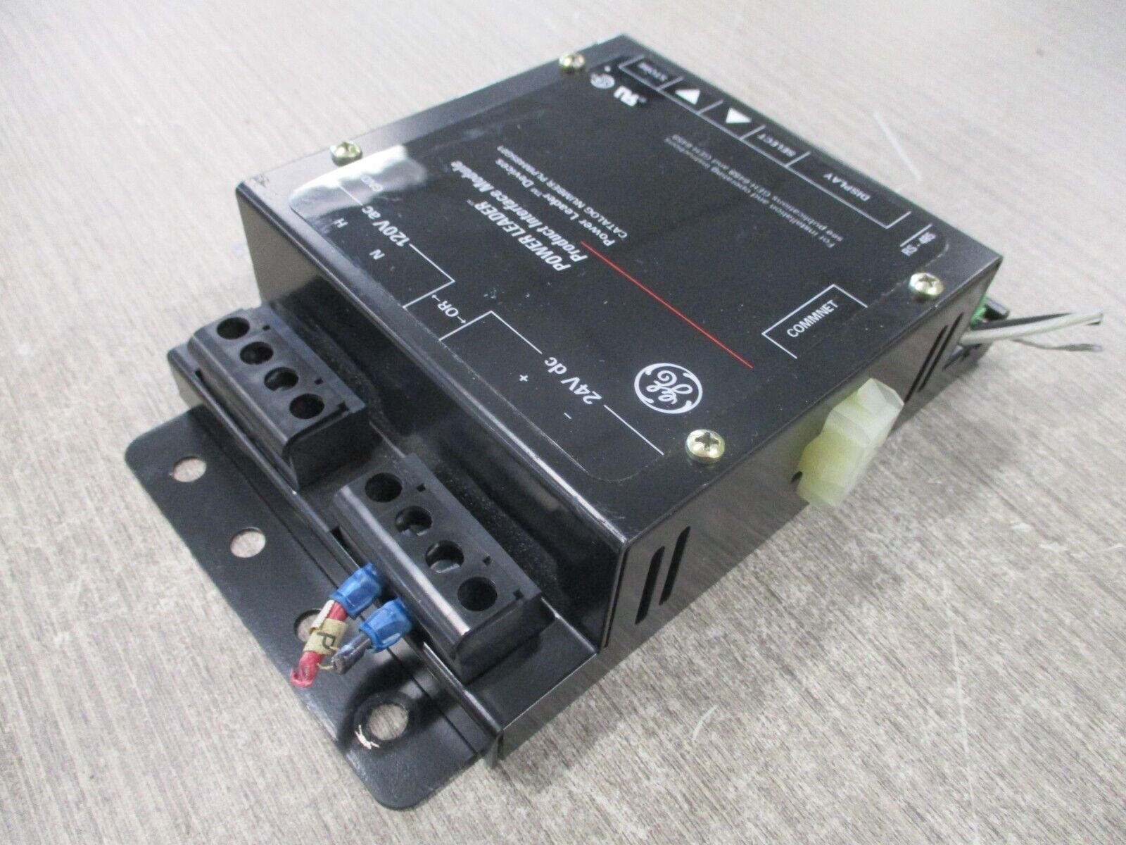 GE Power Leader Product Interface Module PLPIM485G01 120VAC 24VDC Used