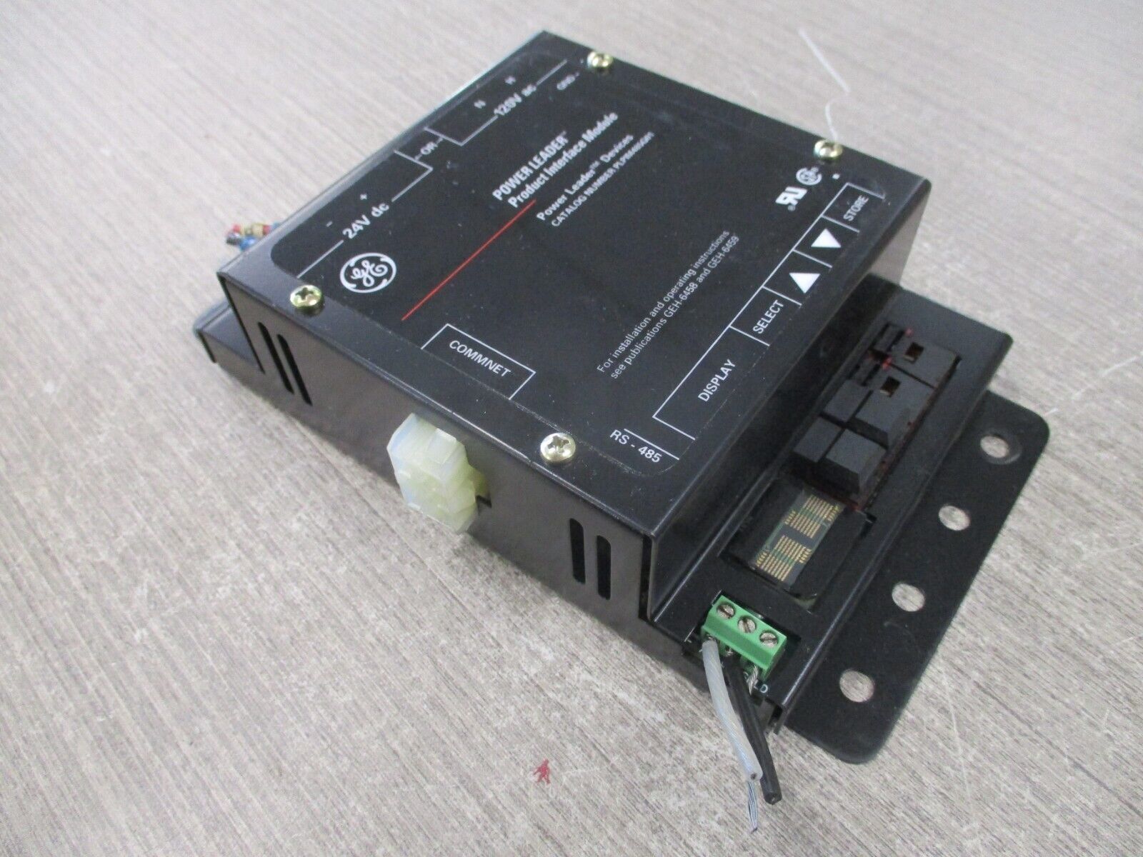 GE Power Leader Product Interface Module PLPIM485G01 120VAC 24VDC Used