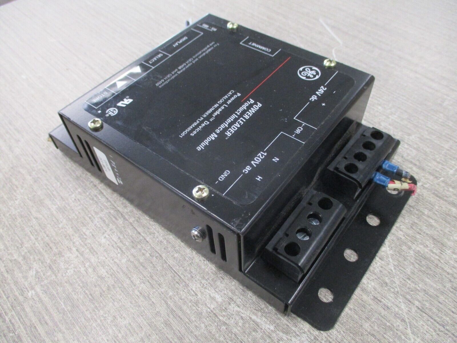 GE Power Leader Product Interface Module PLPIM485G01 120VAC 24VDC Used